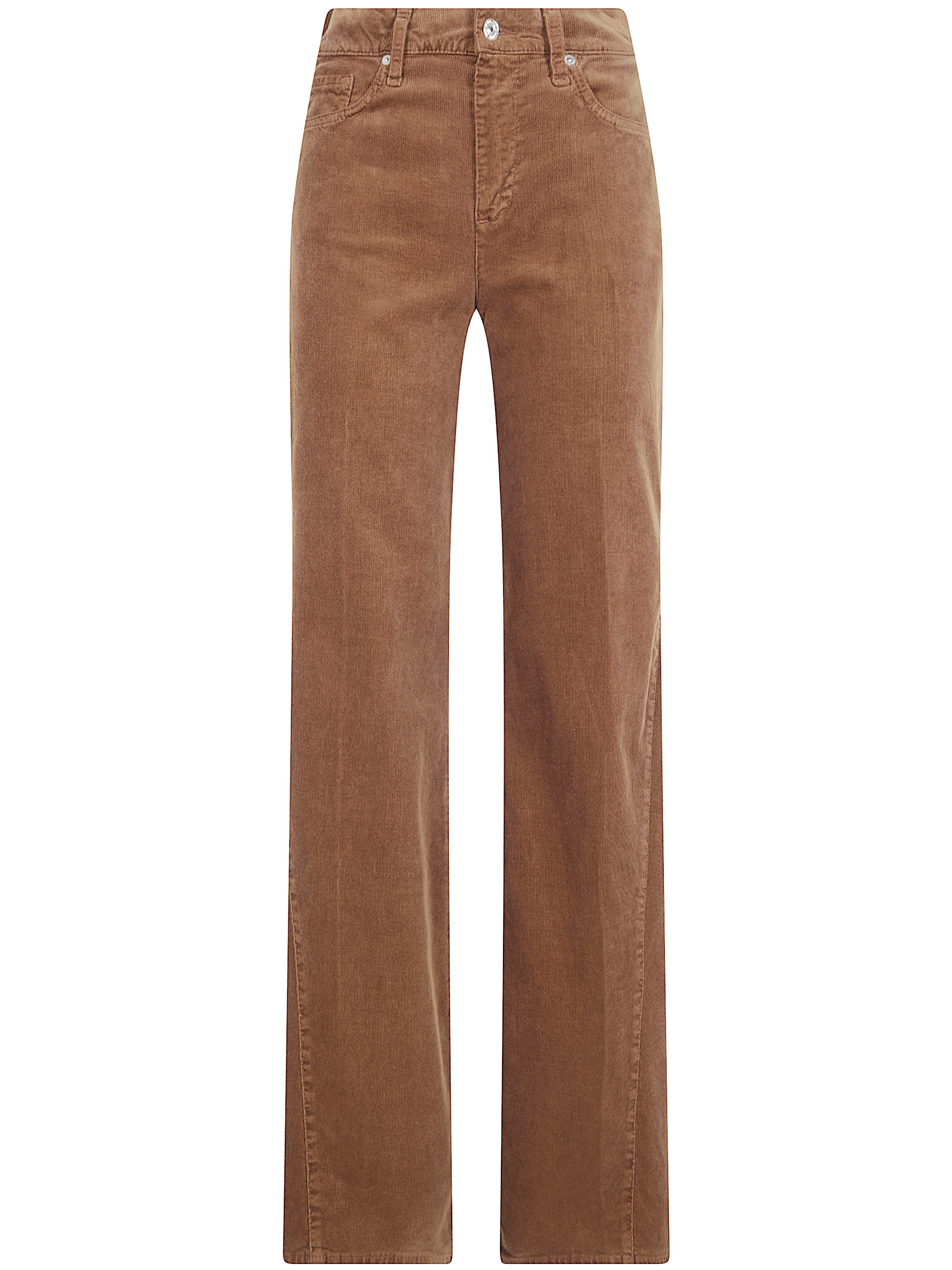 Seven For All Mankind Lotta Corduroy Coffee Bean With Side Panel In Brown