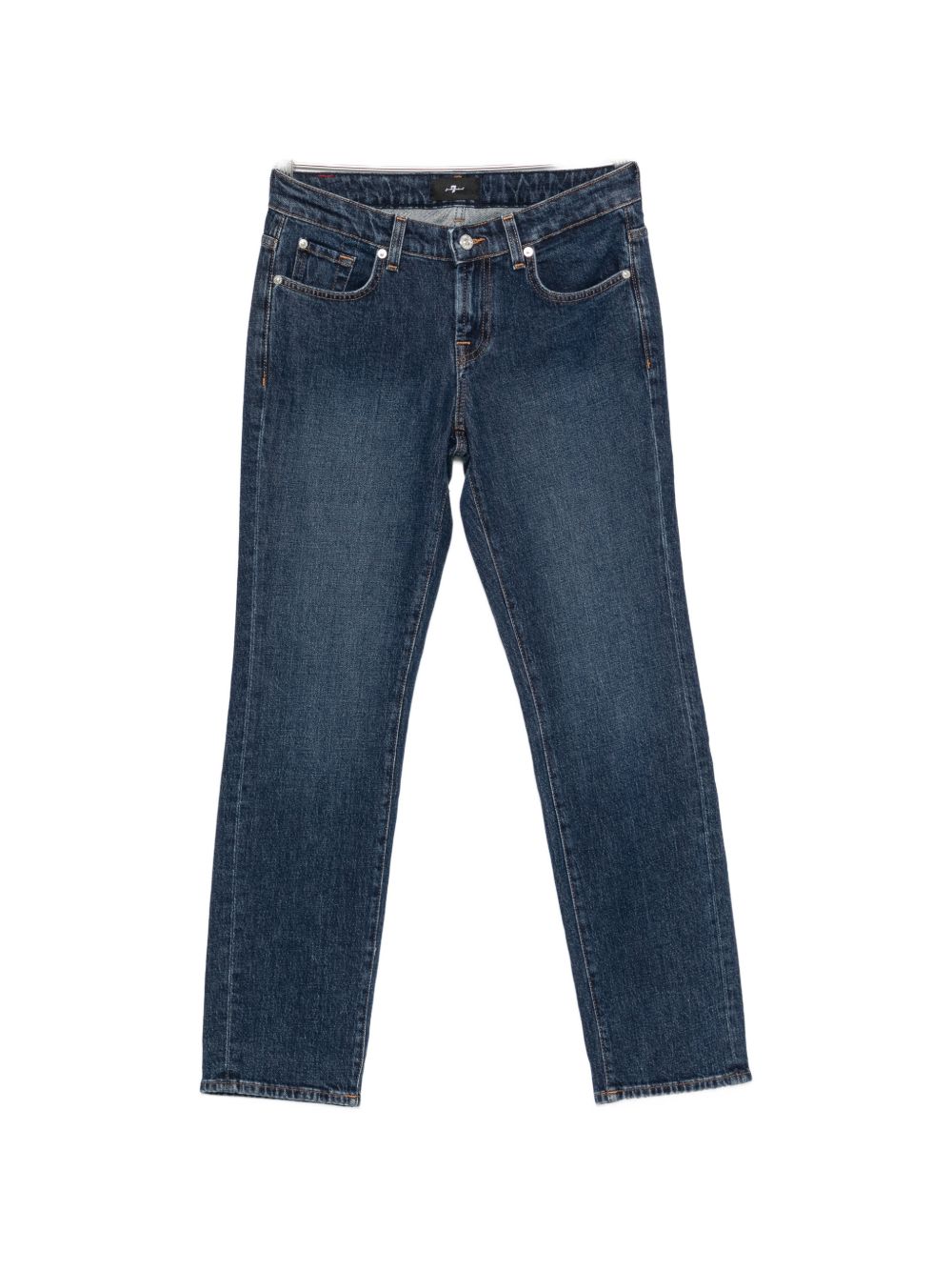Seven Low Cigarette Denim Jeans In Navy