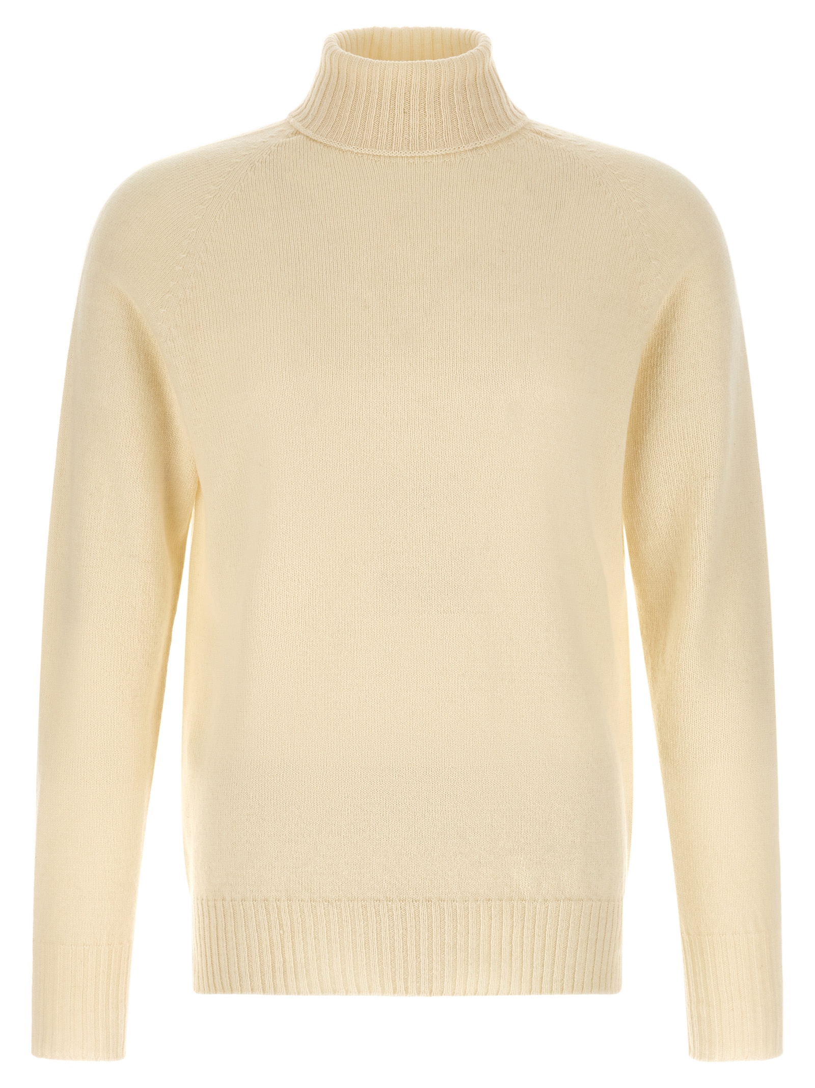 High Neck Sweater With Slits