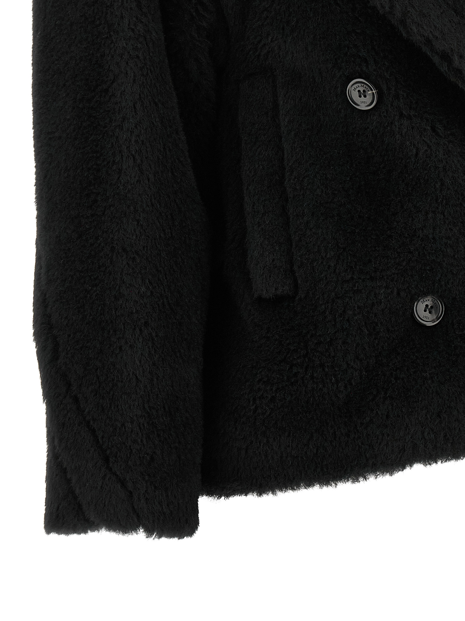 Max Mara 'alcuno' Short Coat In Black
