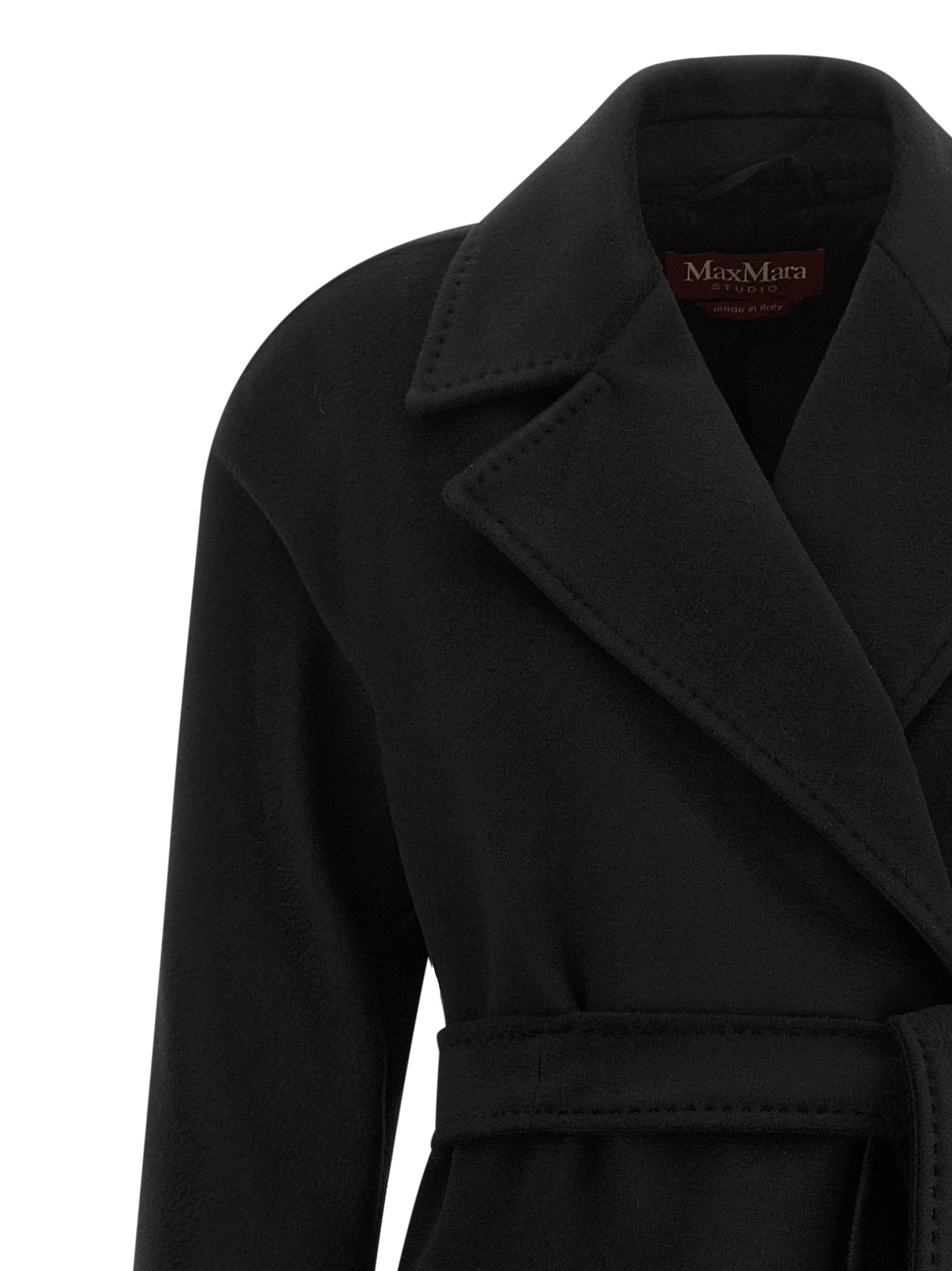 Max Mara Studio 'dravenna' Coat In Black