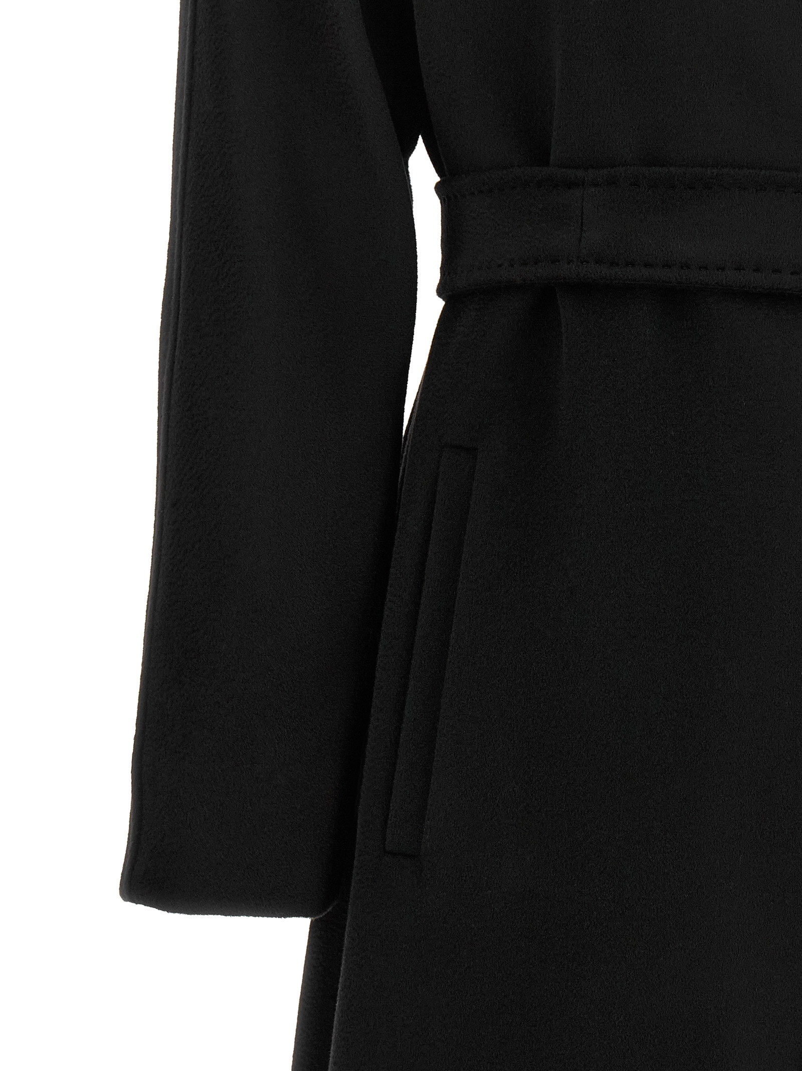 Max Mara Studio 'dravenna' Coat In Black