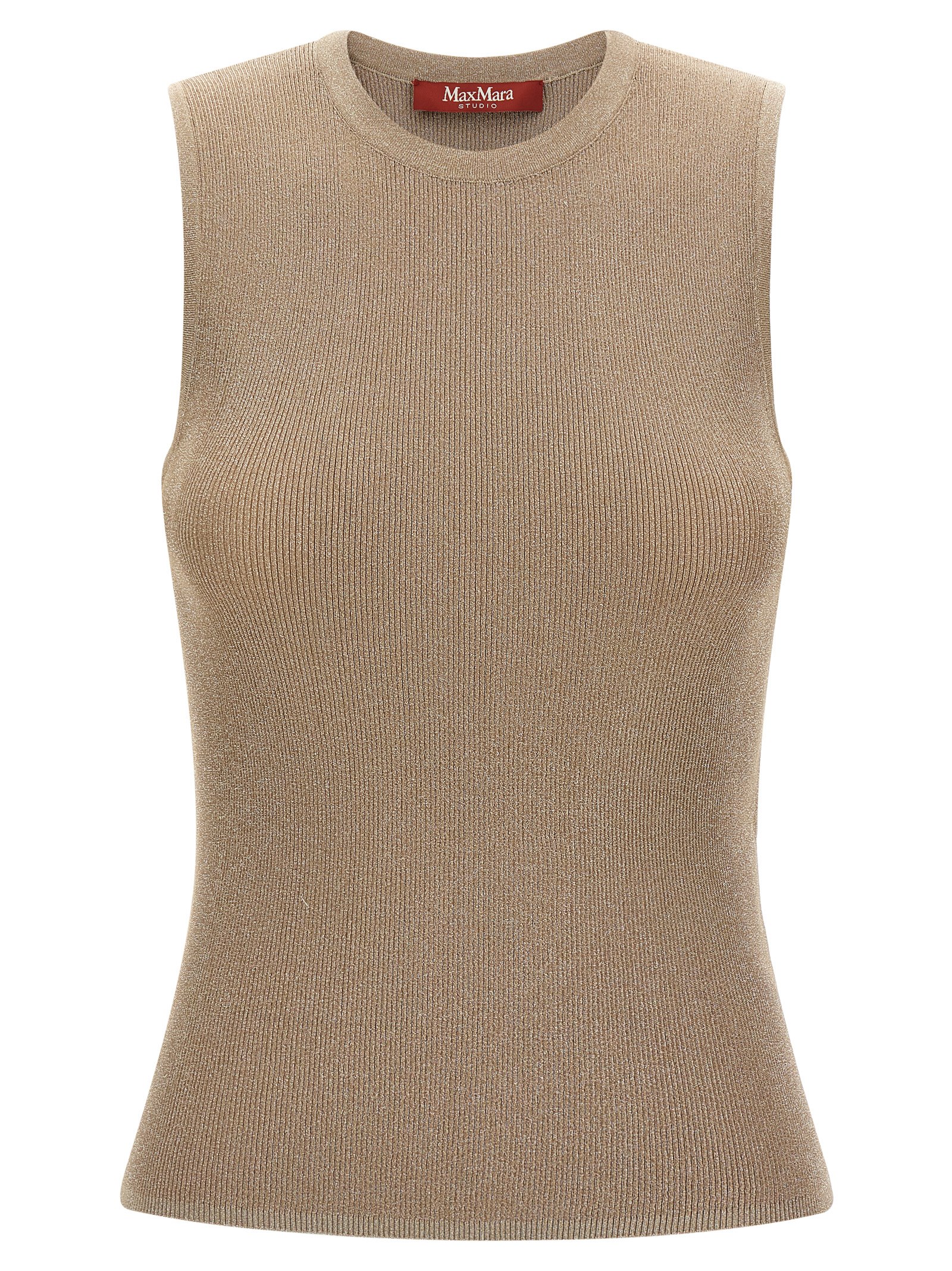 Max Mara Studio 'mstsante' Top In Beige
