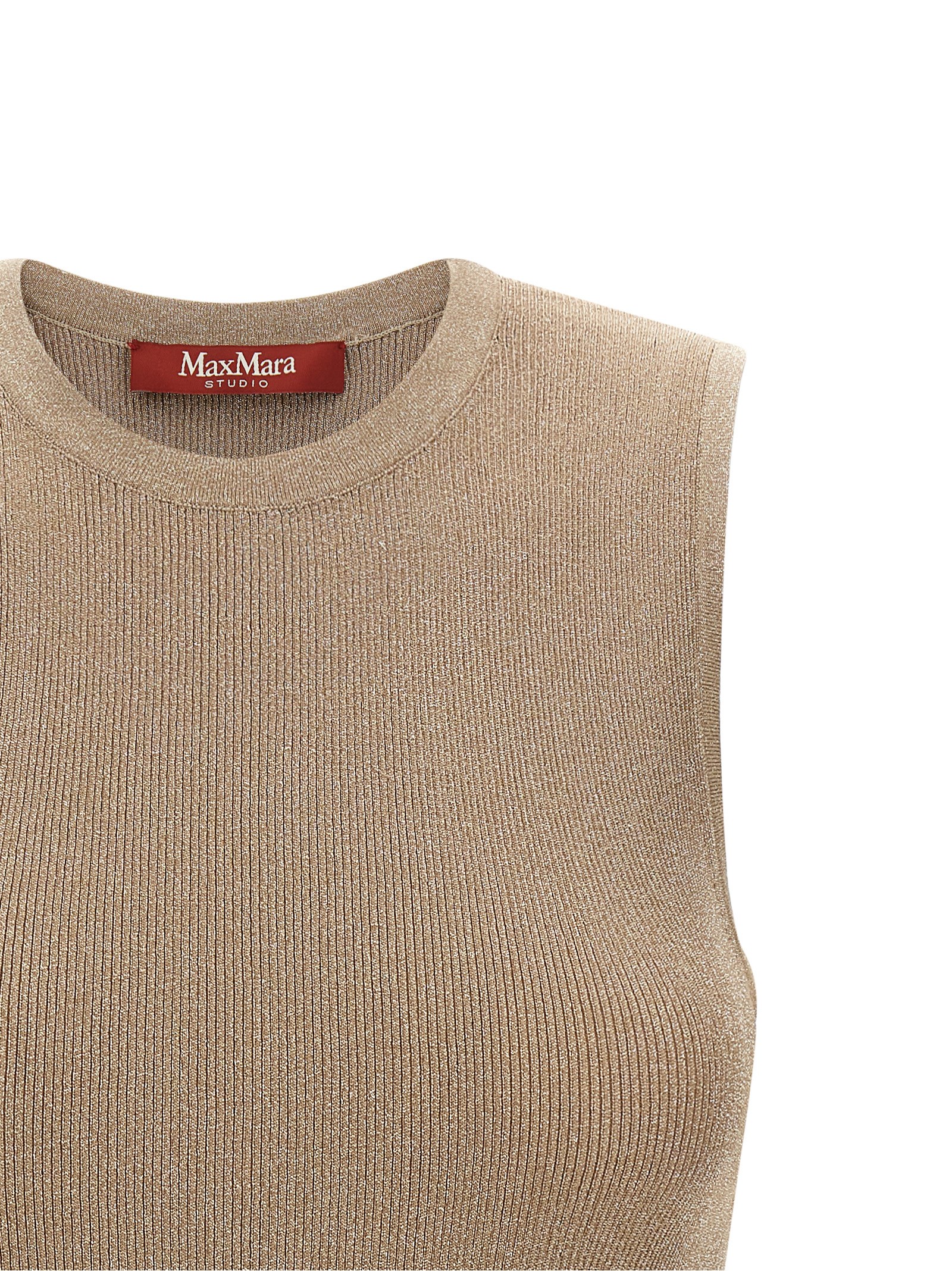 Max Mara Studio 'mstsante' Top In Beige