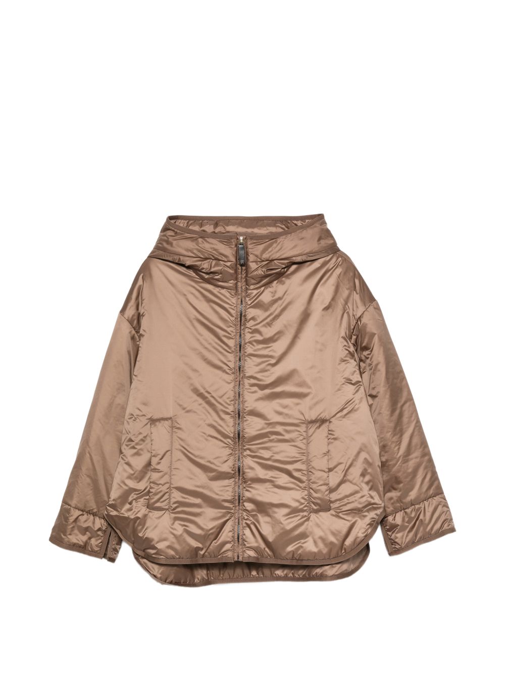 Taupe Polyester Coat
