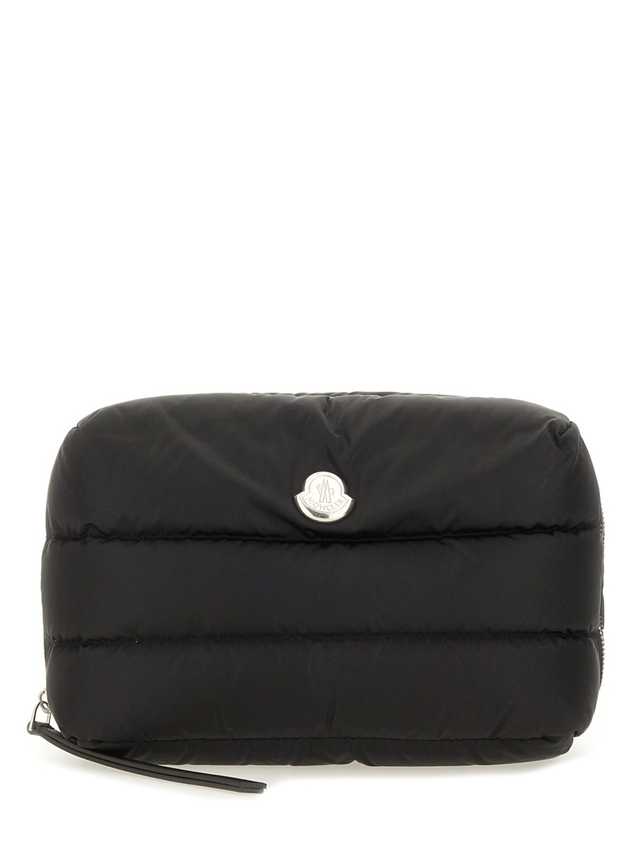 Moncler Beauty Case Trapuntato "caradoc" In Black