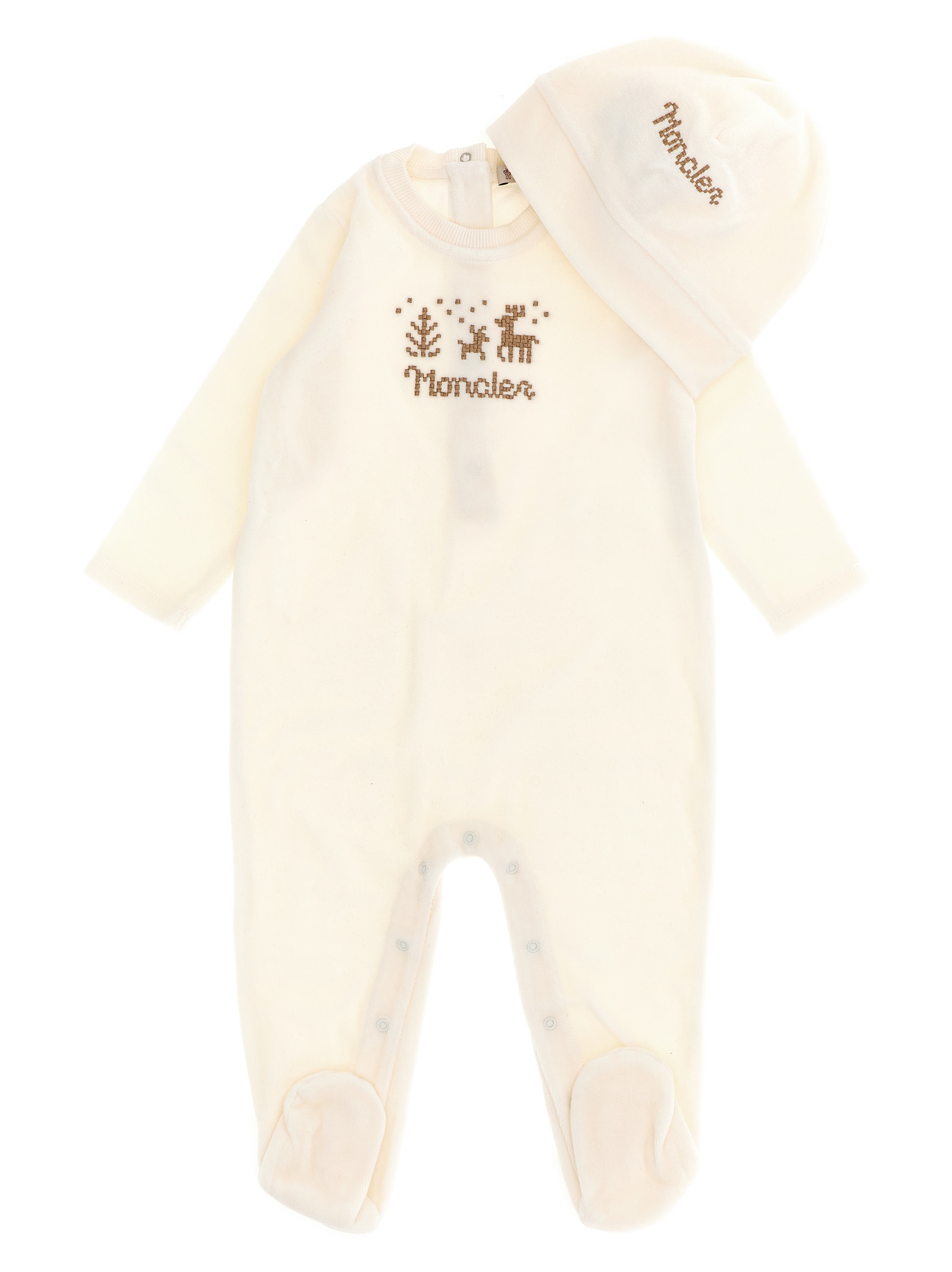 Enfant Jumpsuit + Cap Cross Stitch