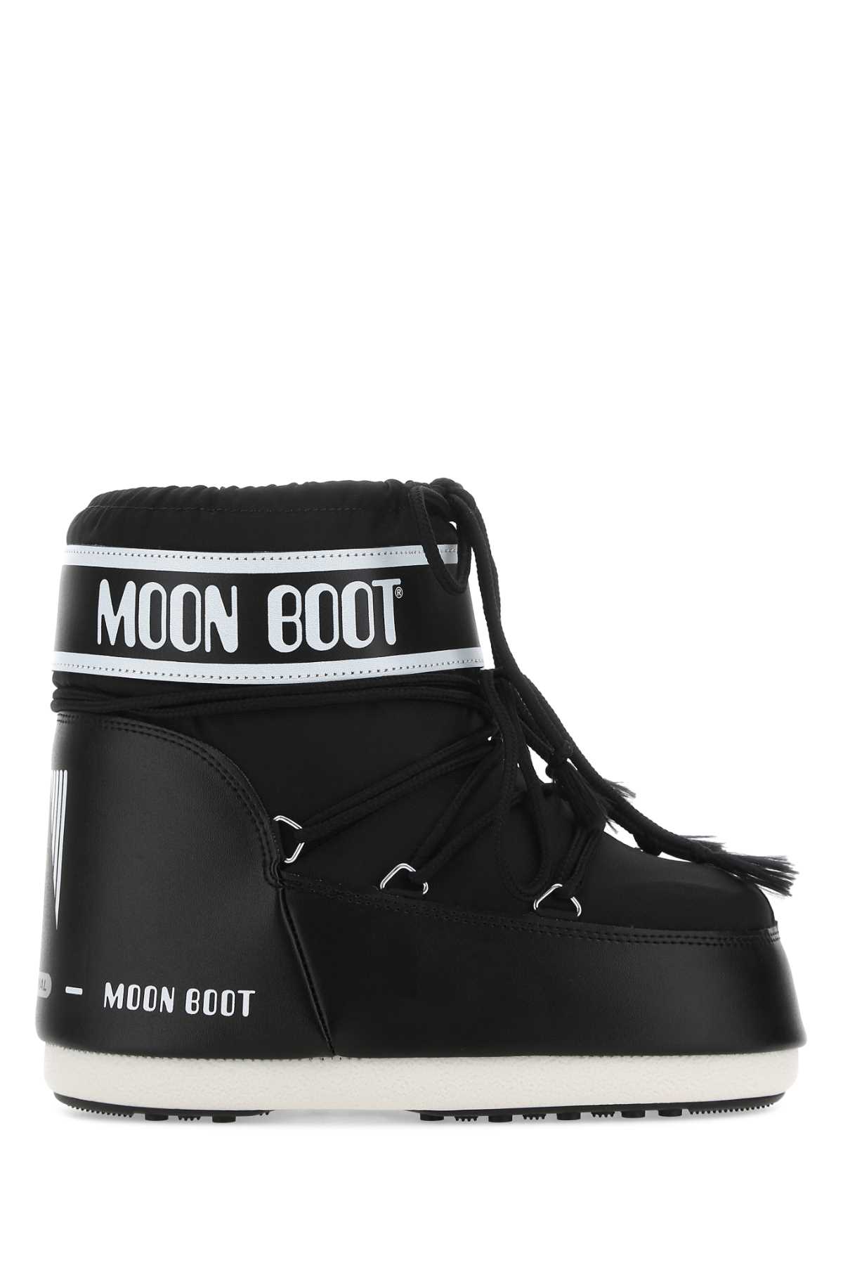 Moon Boot Stivale Icon Low Nero In Nylon In Black