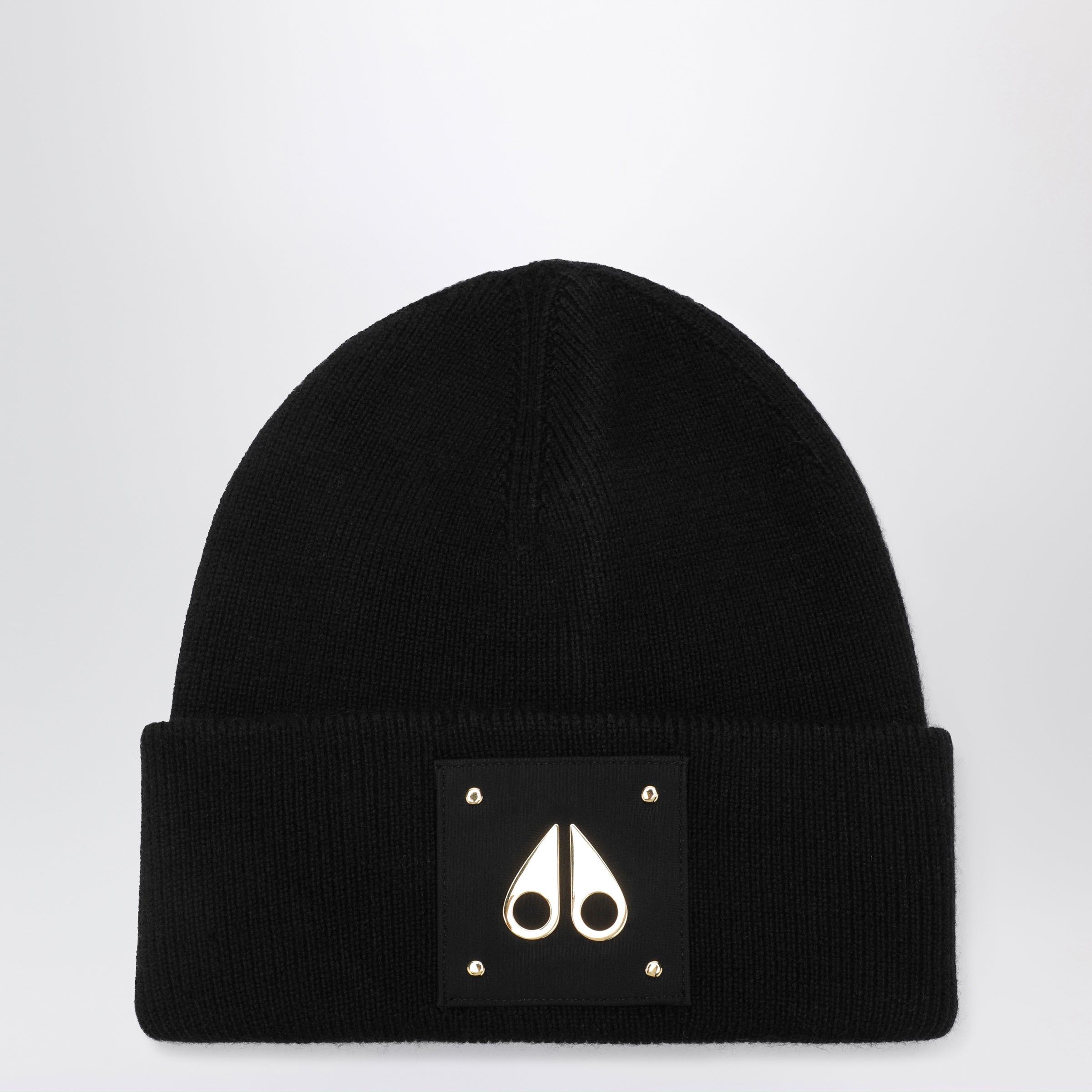Gold Series Icon Black Wool Beanie