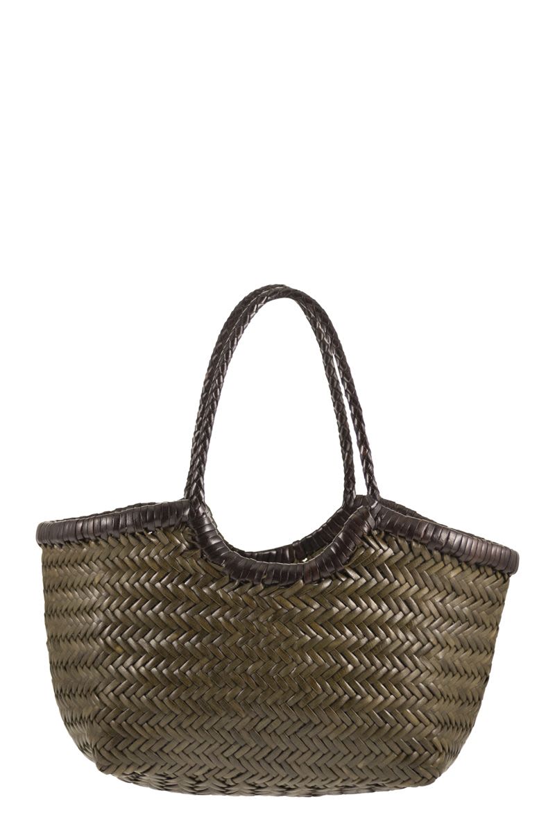Nantucket - Two-Tone Woven Buffalo Calfskin Bag