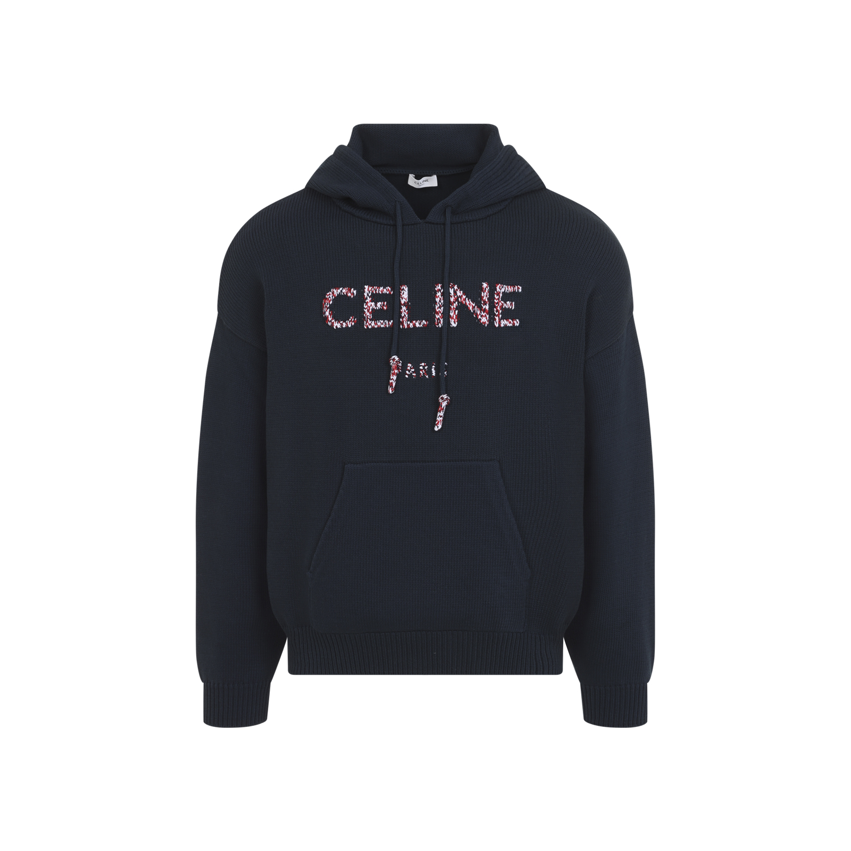 Navy Knit Hoodie