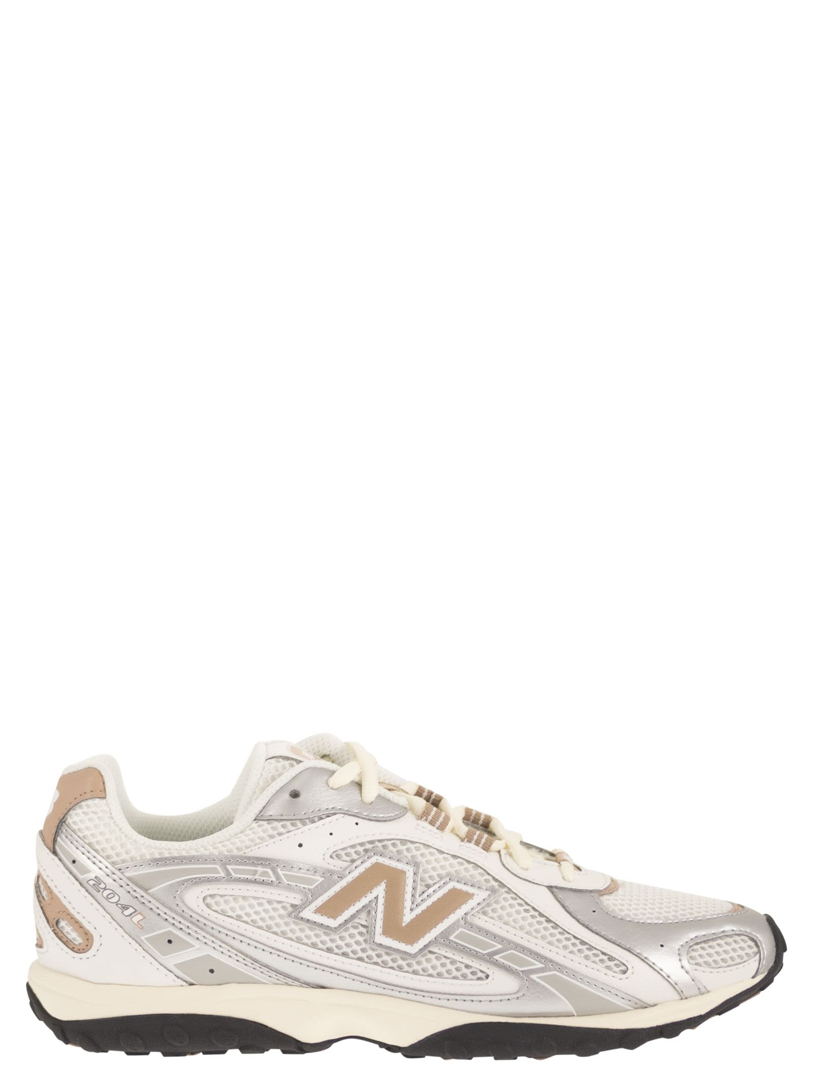 Mesh And Suede Lifestyle Sneakers With Leather Details