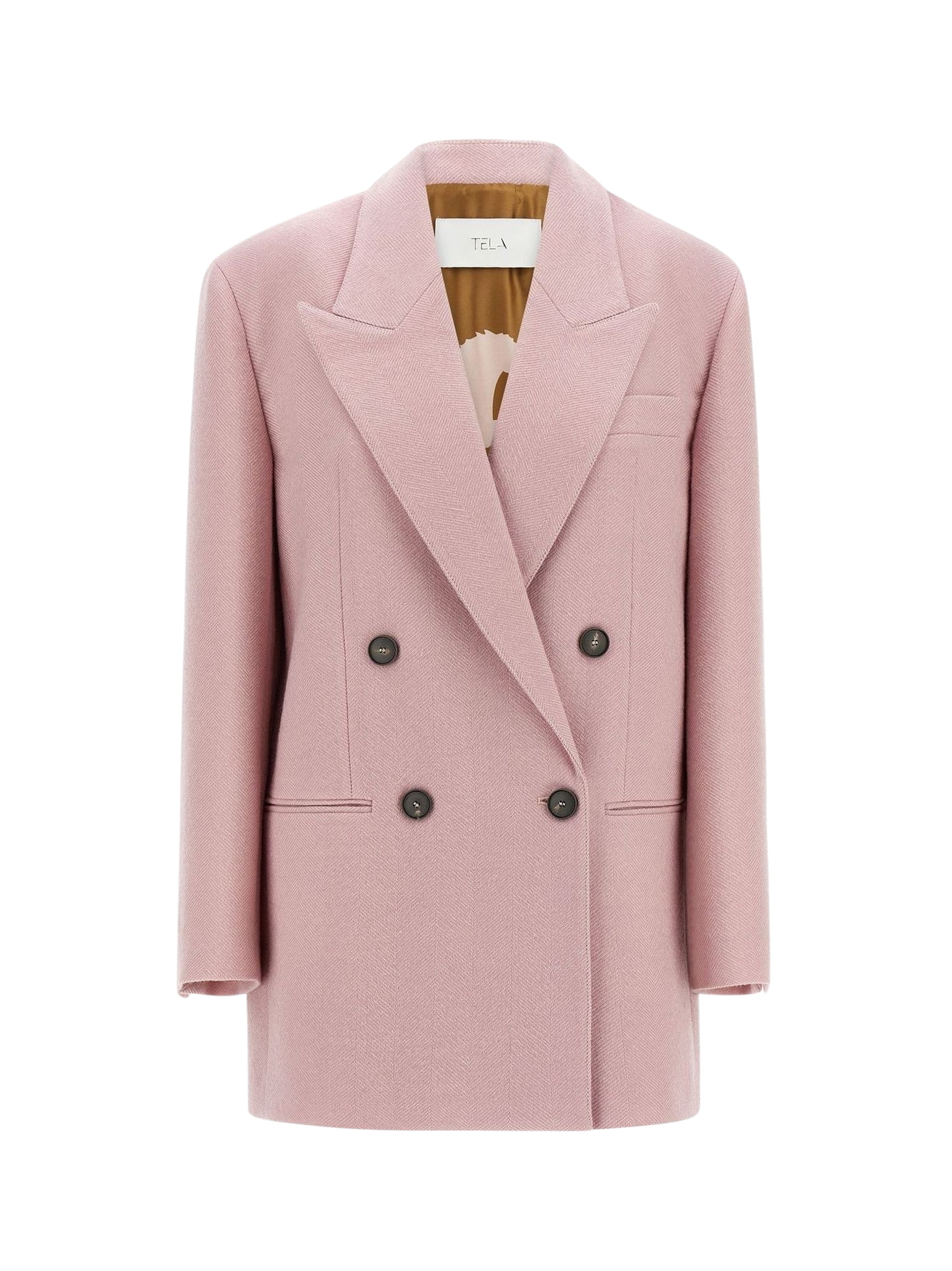 Nomade Herringbone Double-Breasted Blazer