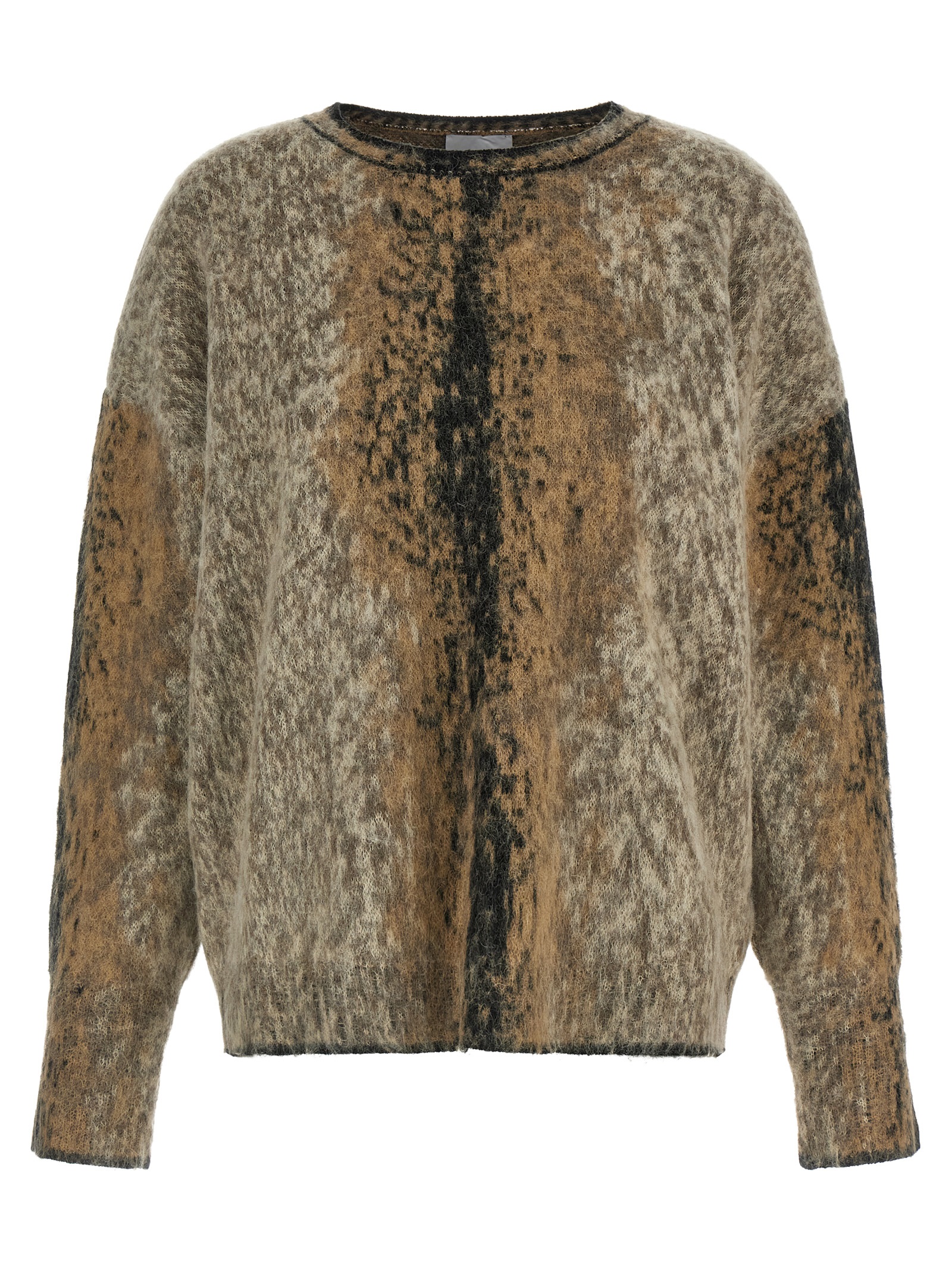 Nude Alpaca And Wool Sweater In Brown