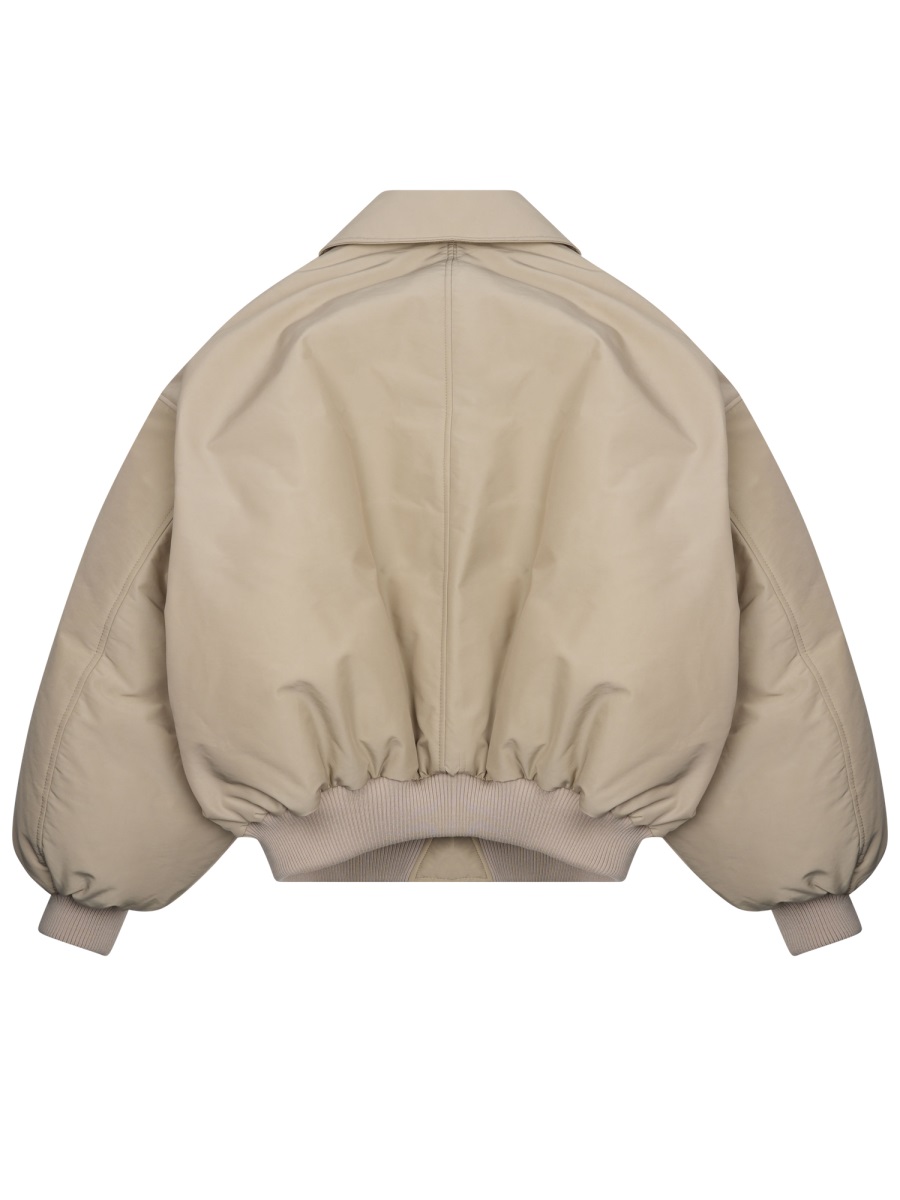 Celine Technical Nylon Down Jacket In Neutral