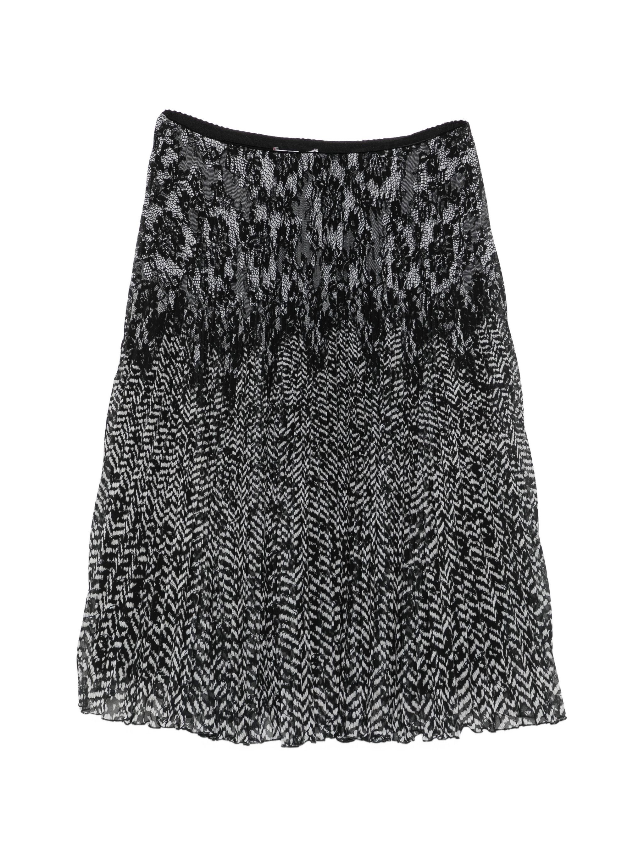 Ermanno Off White Viscose Skirt