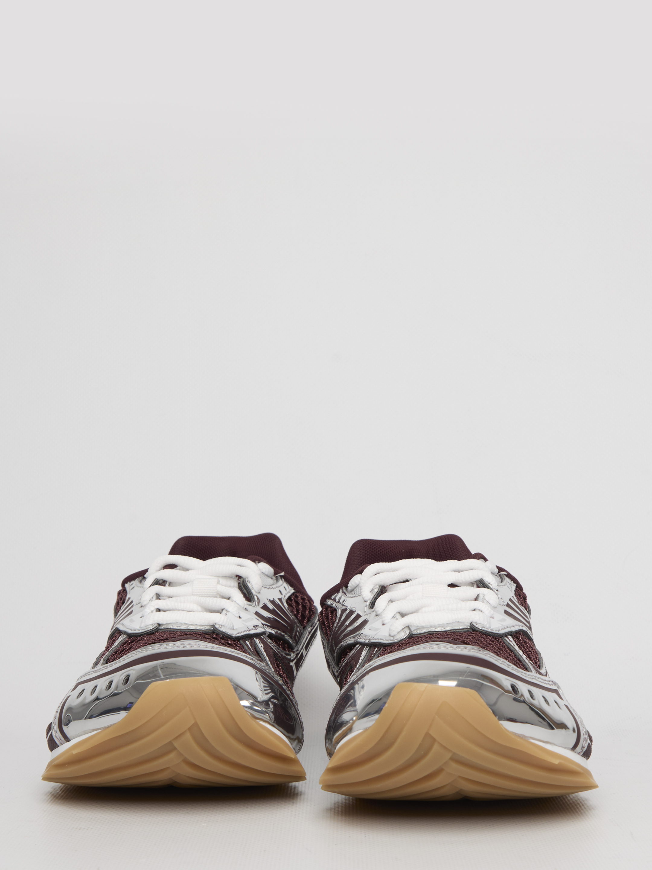 Bottega Veneta Orbit Technical Runner Sneaker In Burgundy