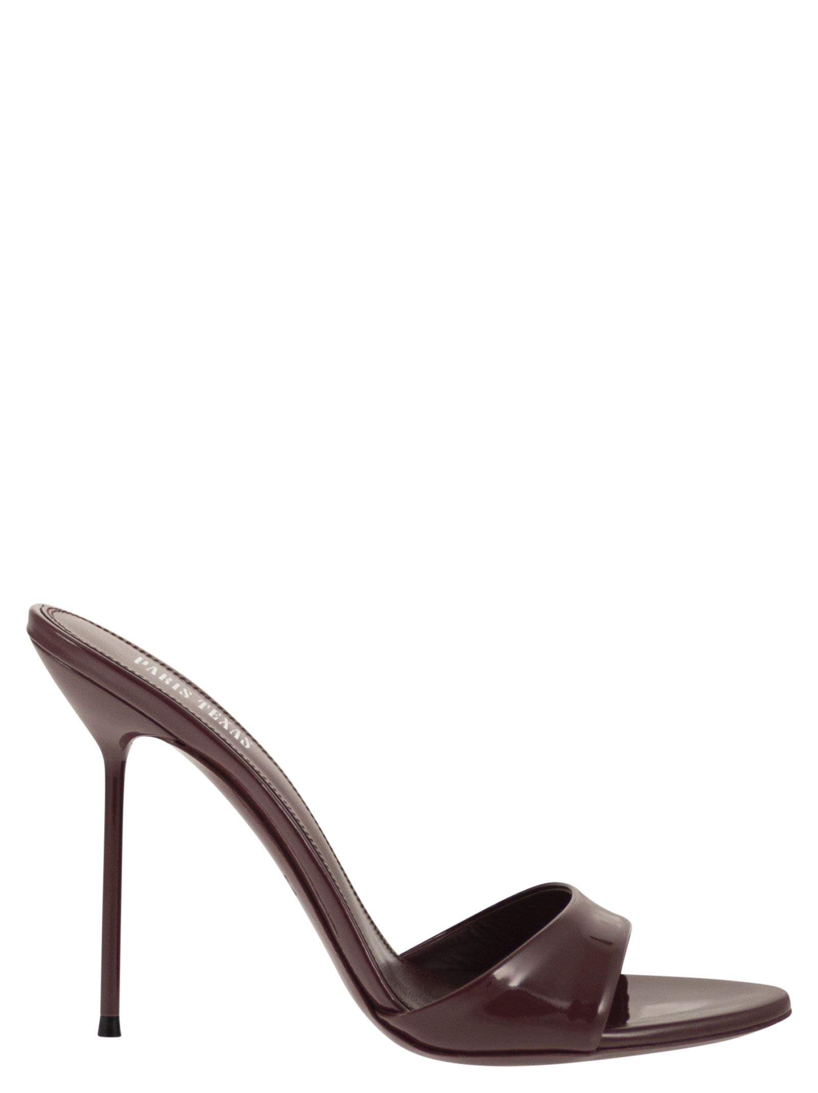 Lidia Mule 105 - Patent Leather Mule Sandals