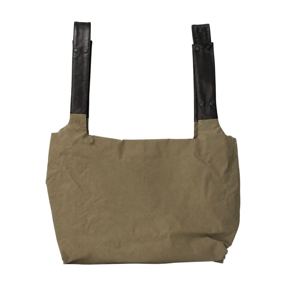 Yohji Yamamoto Patch Dot Handbag -  - Synthetic - Khaki