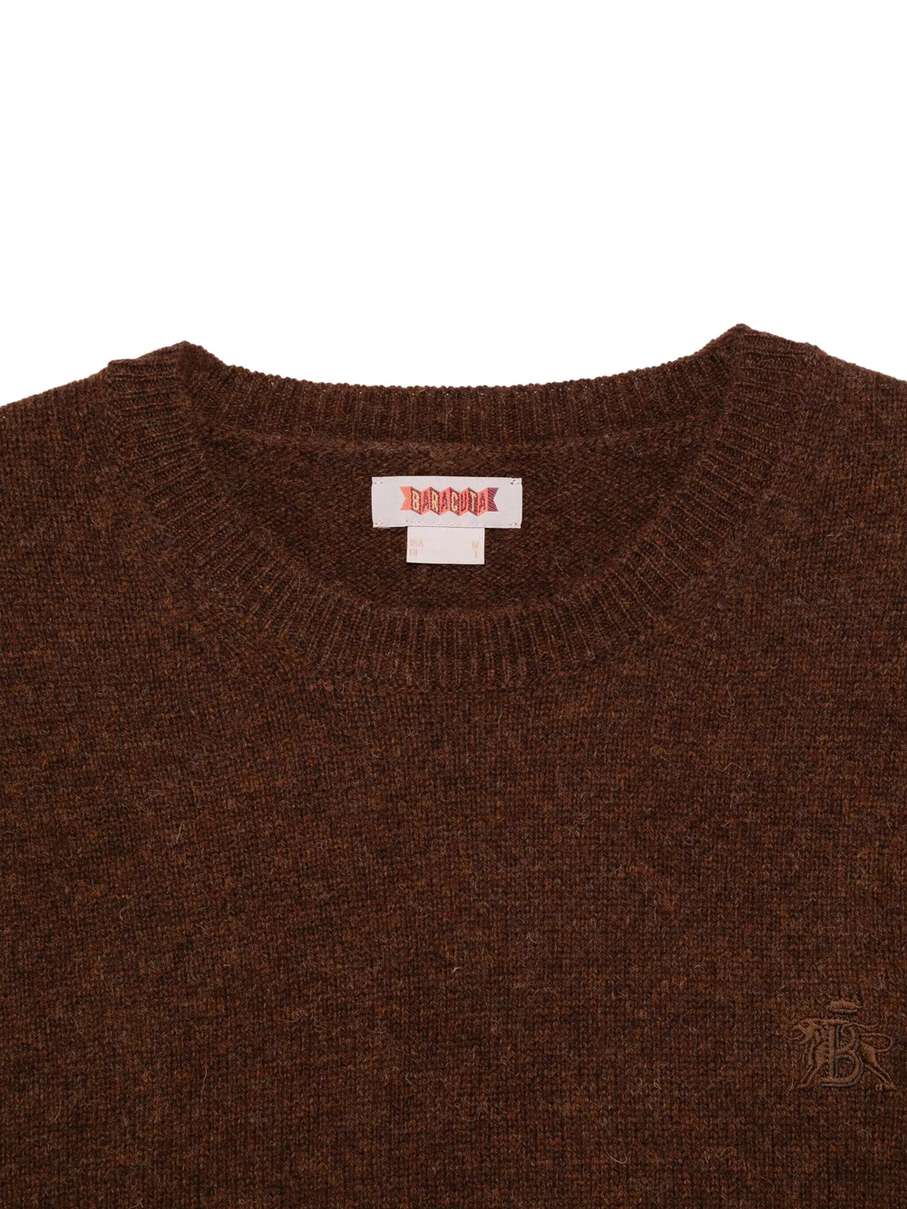 Baracuta Pullover Girocollo Shetland In Brown