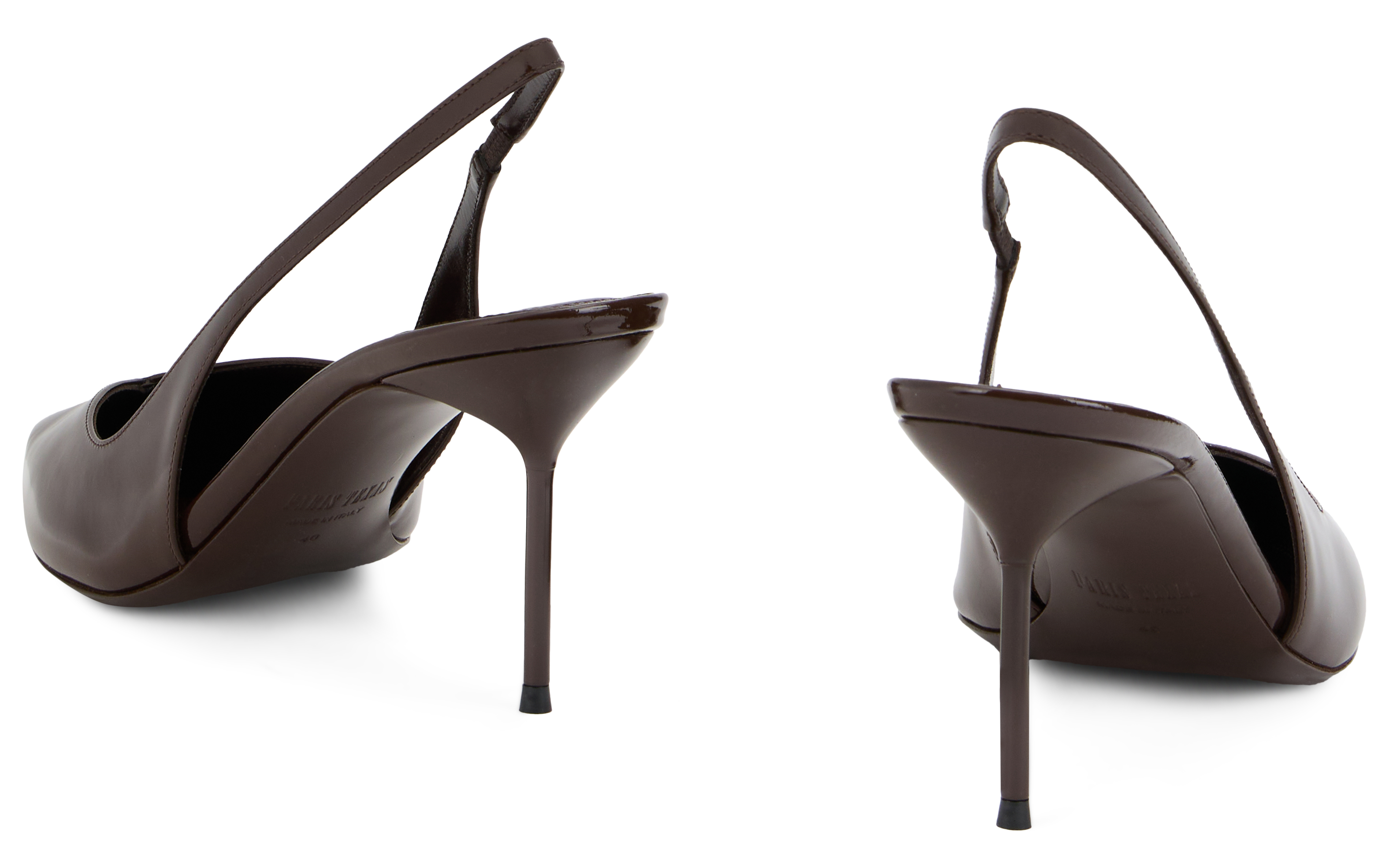 Paris Texas Pumps Slingback With Strap In Brown
