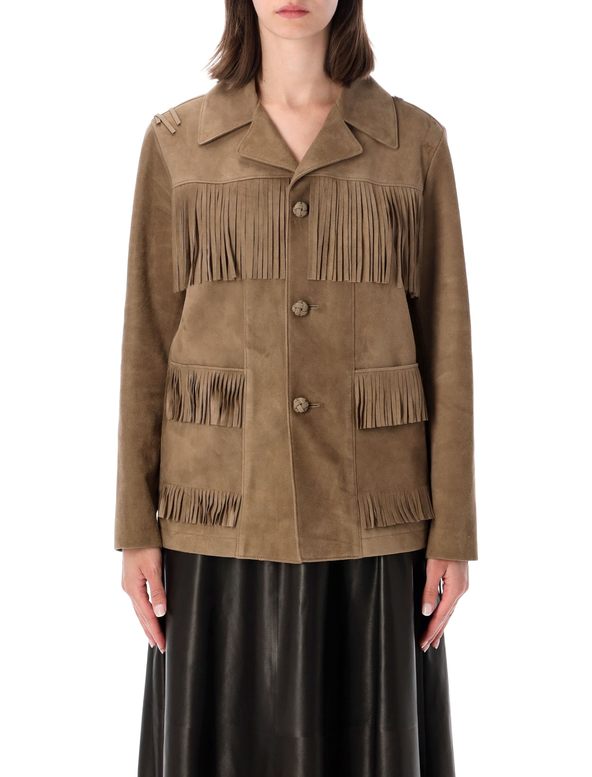 Perce Suede Fringe Jacket