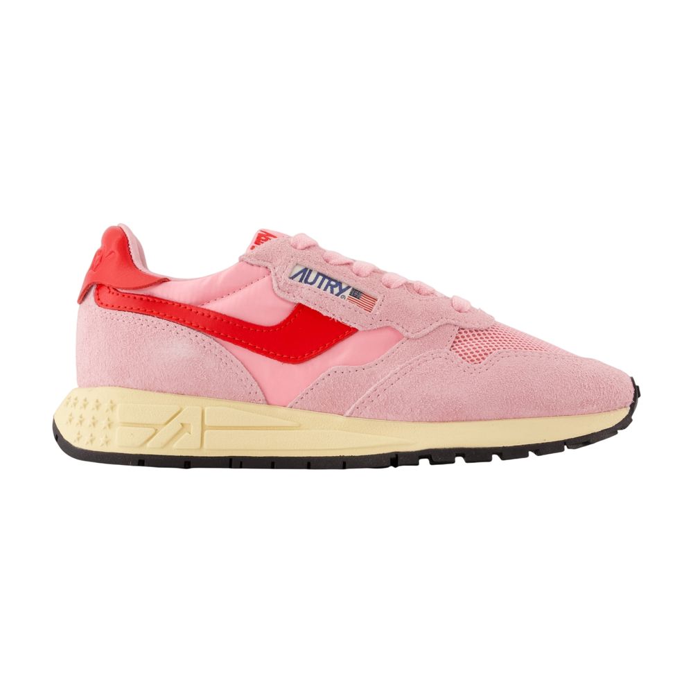 Reelwind Low Trainers -  - Leather - Pink