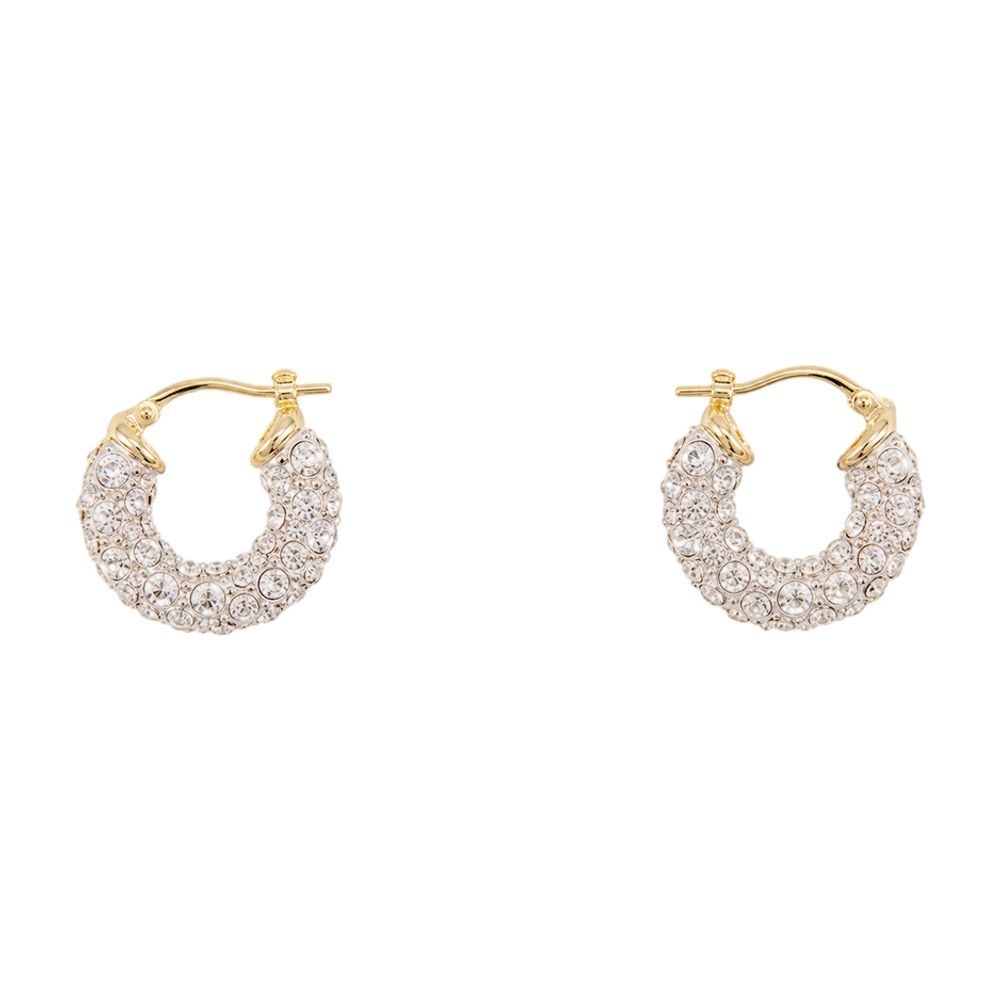Simone Rocha Rhinestone Hoop Earrings -  - Metal - Silver