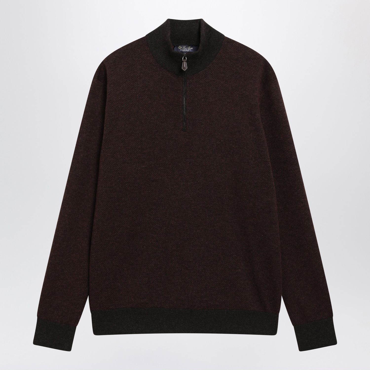 Roadster Cashmere Jumper In Bordeaux/Brown