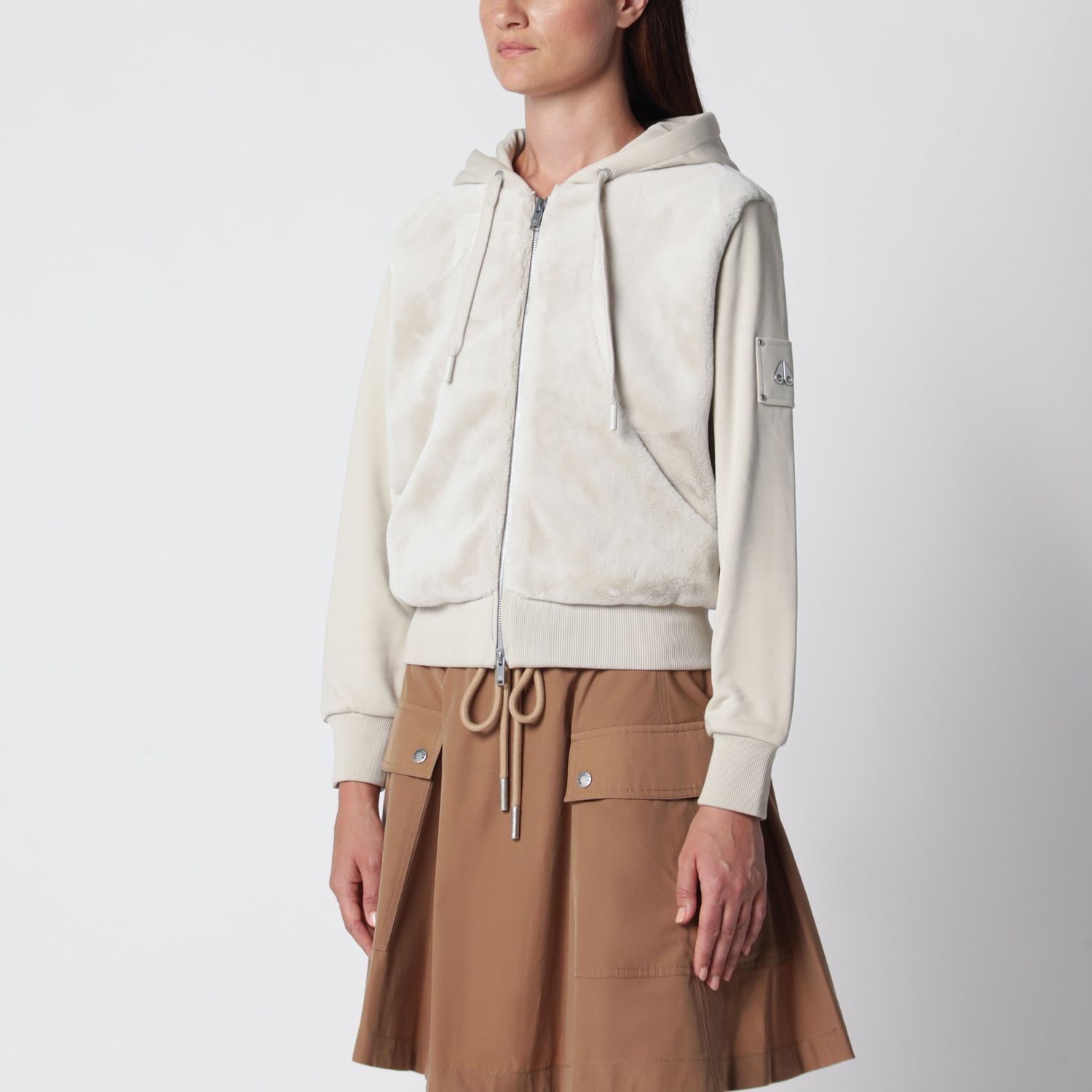 Roslyn Bunny Alabaster Cotton Hoodie