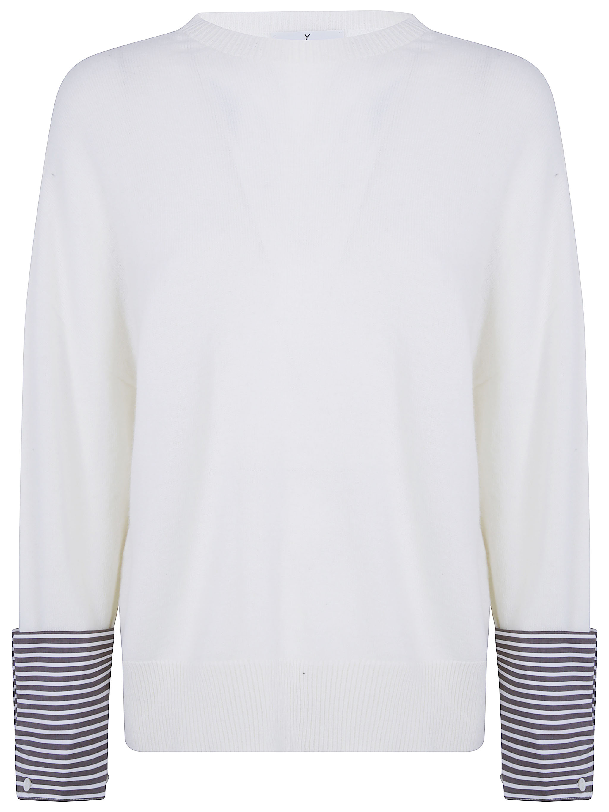 Why Ci Round Neck Sweater In White