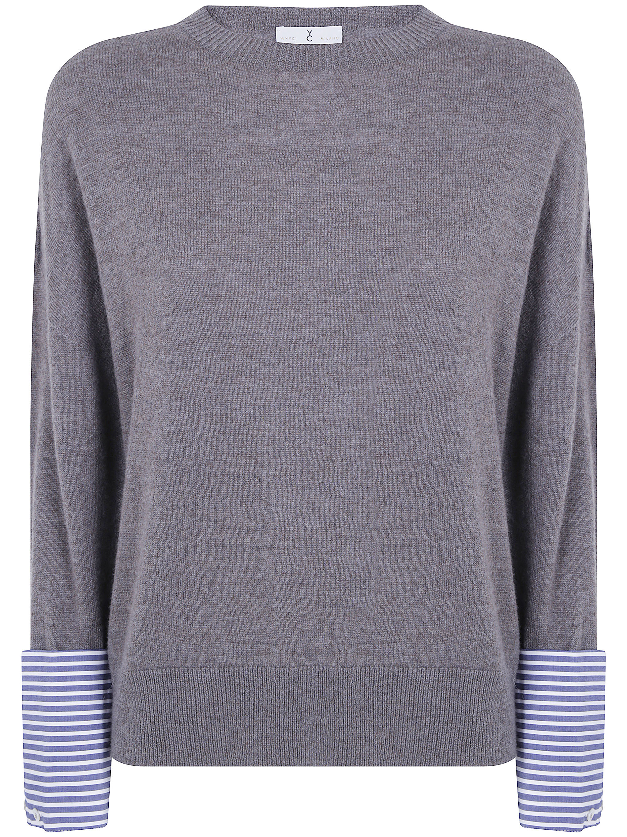 Why Ci Round Neck Sweater In Brown