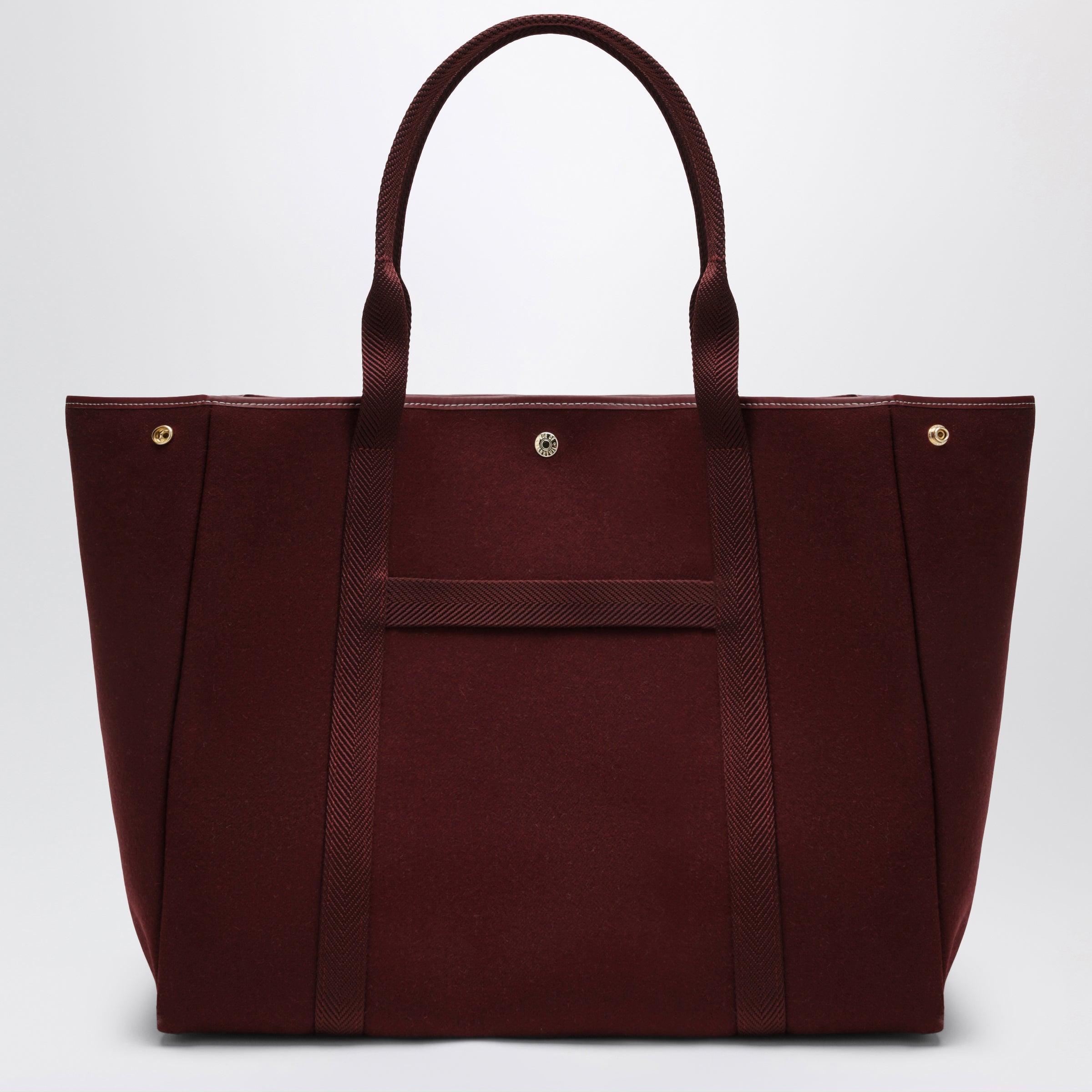 Burgundy Traversée L Felt Tote Bag