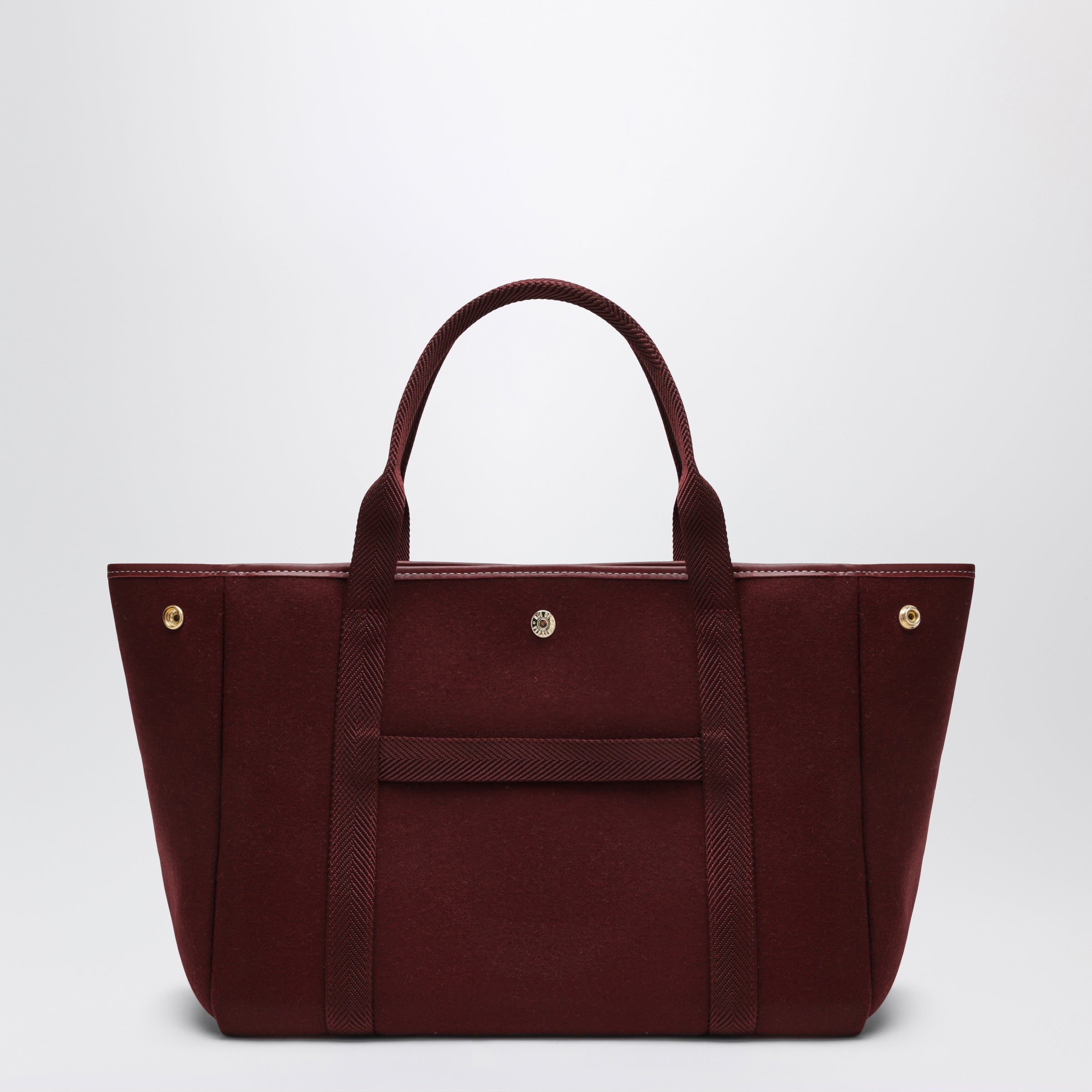 Burgundy Traversée M Felt Tote Bag