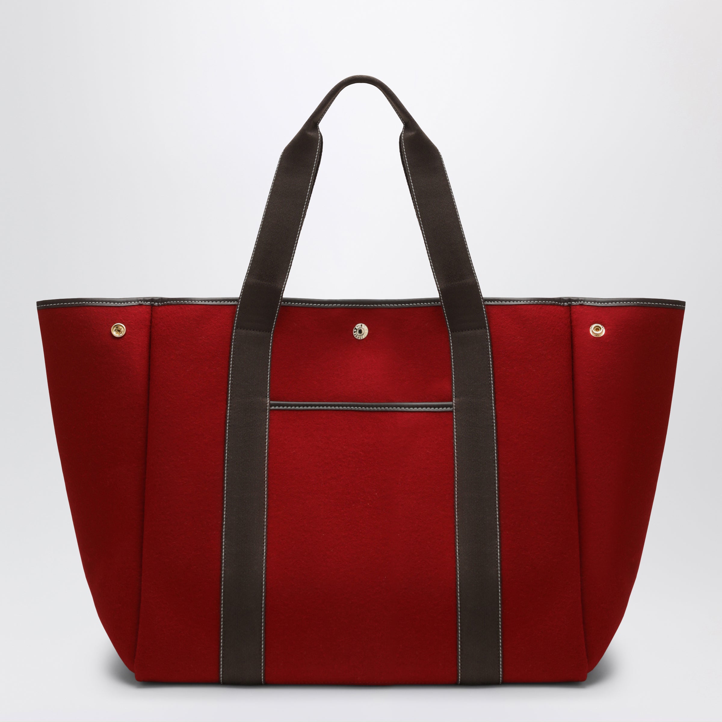 Red Traversée L Felt Tote Bag