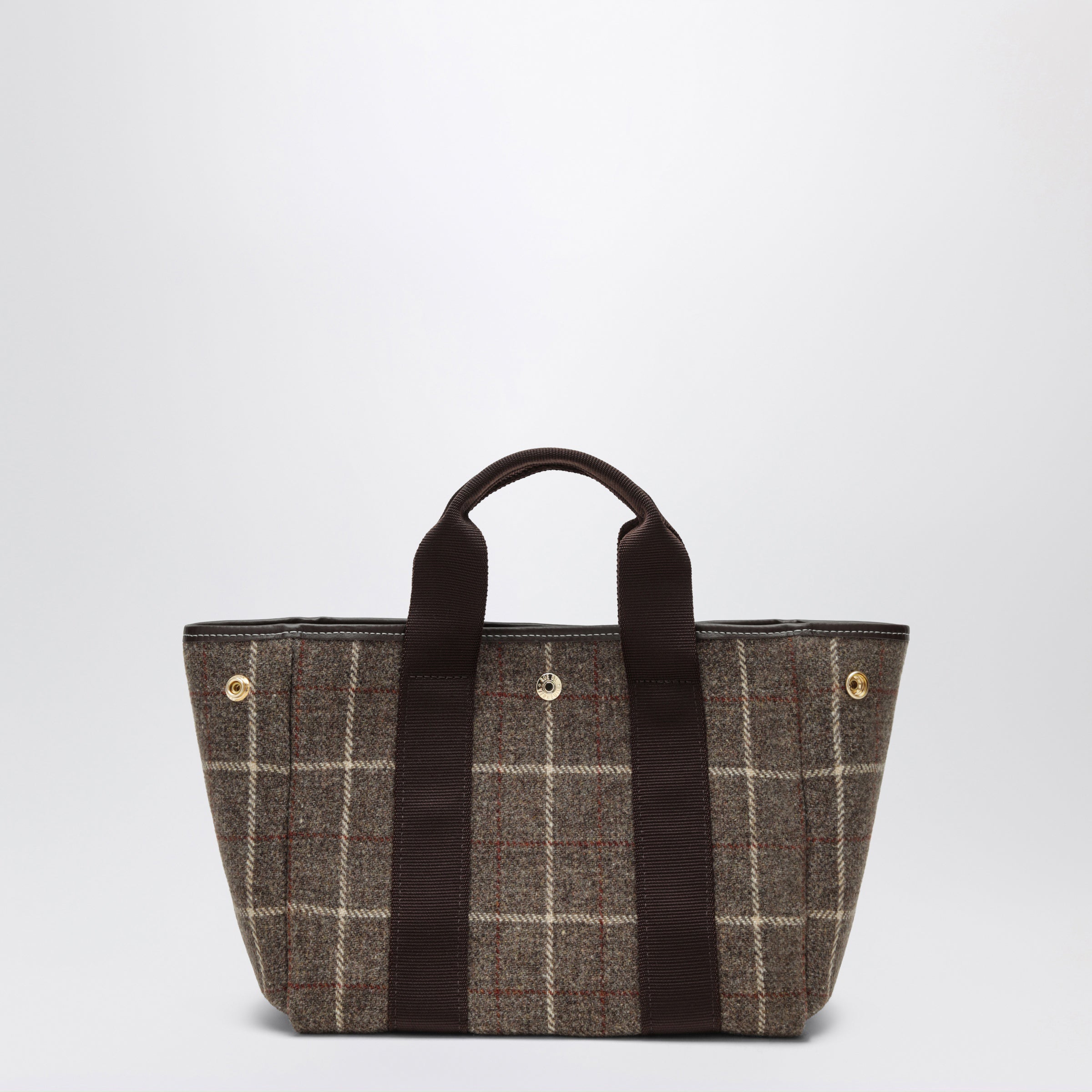 Traversée S Brown Flannel Bag