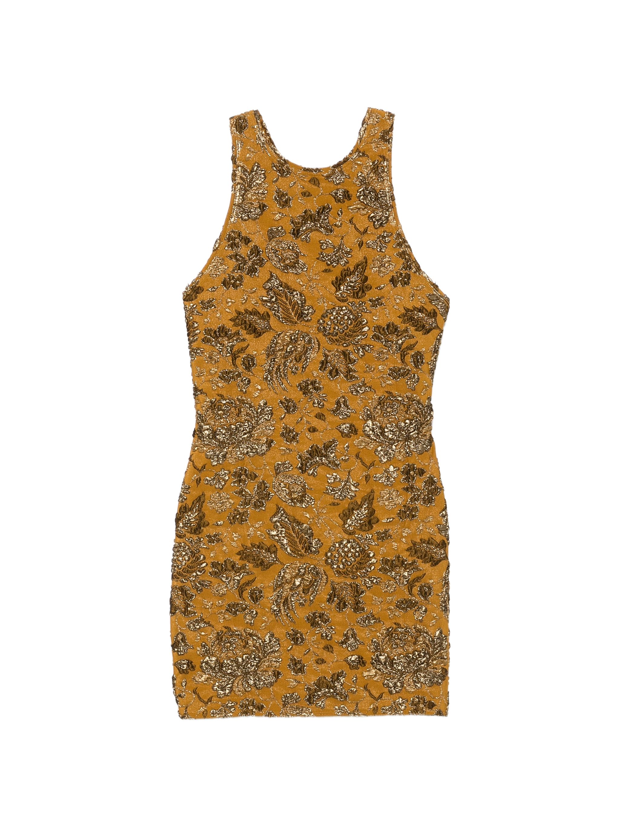 Brocade Mini Dress
