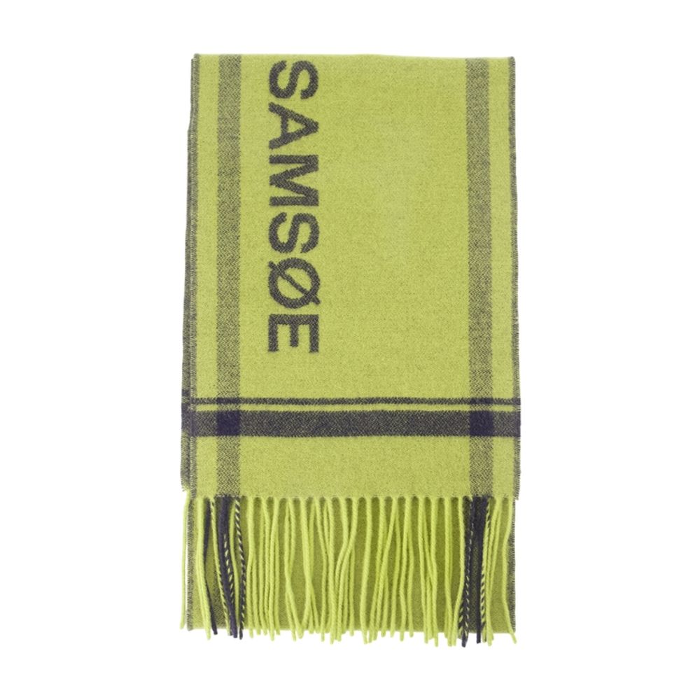 Samsoe & Samsoe Samsøe Samsøe Samelia 16154 Scarf -  - Wool - Green