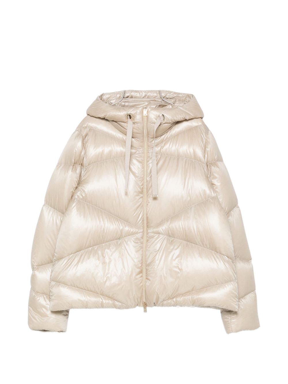 Herno Short Down Jacket In Beige