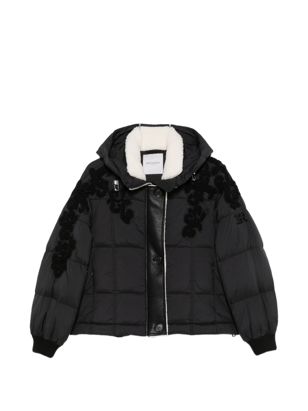 Ermanno Short Down Jacket In Black