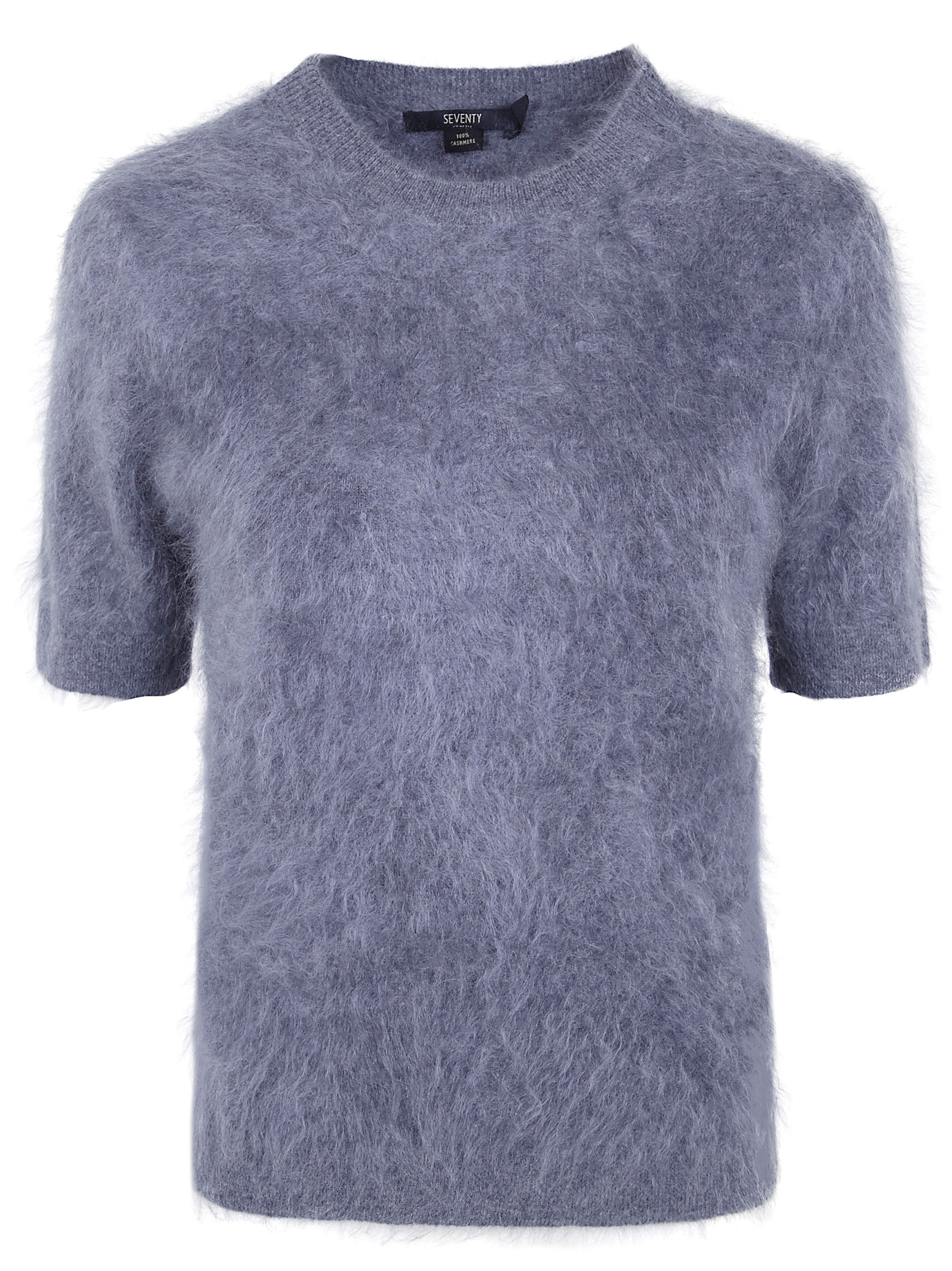Short-Sleeve Cashmere Sweater