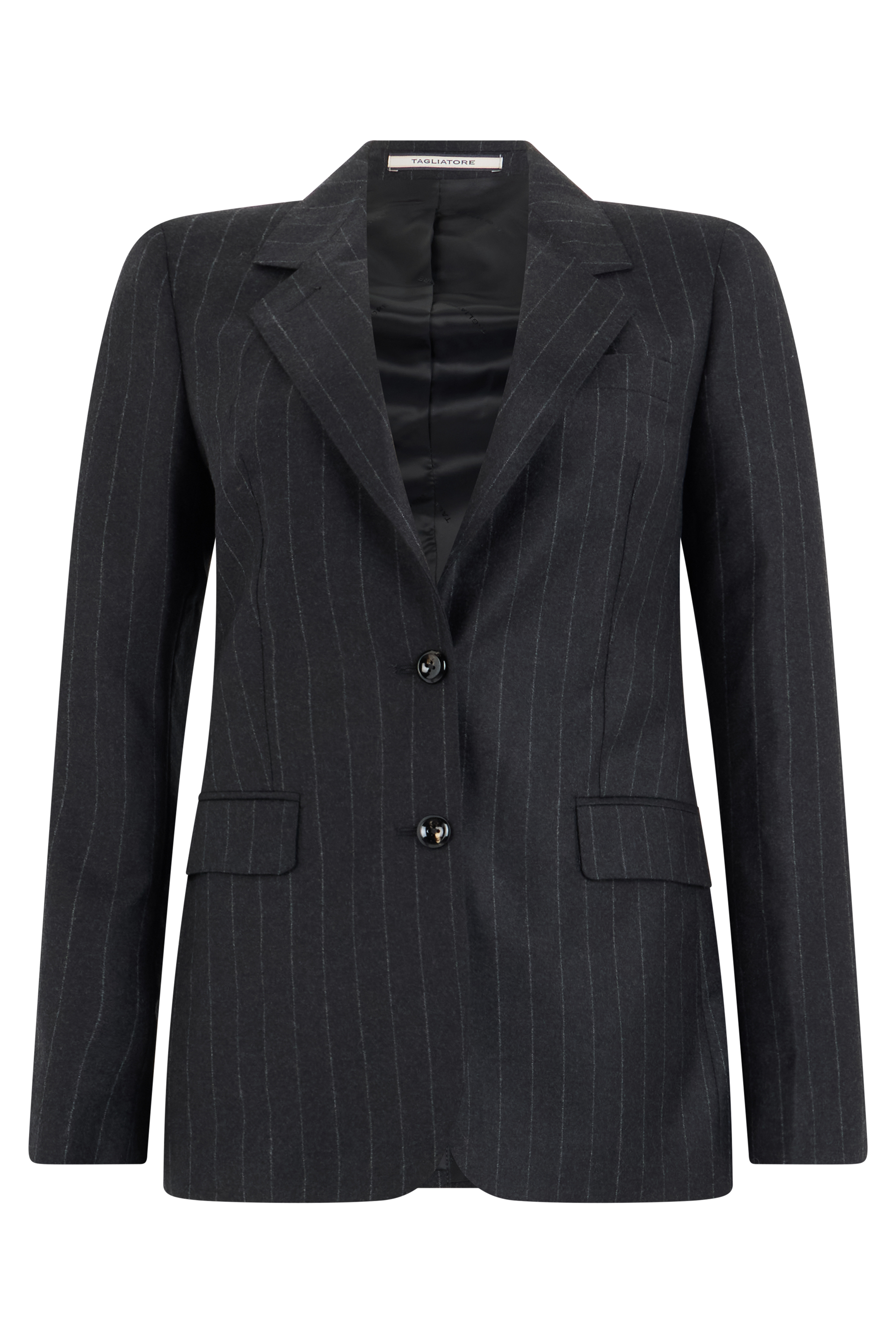 0205 Tagliatore Single-breasted Blazer In Wool In Grey