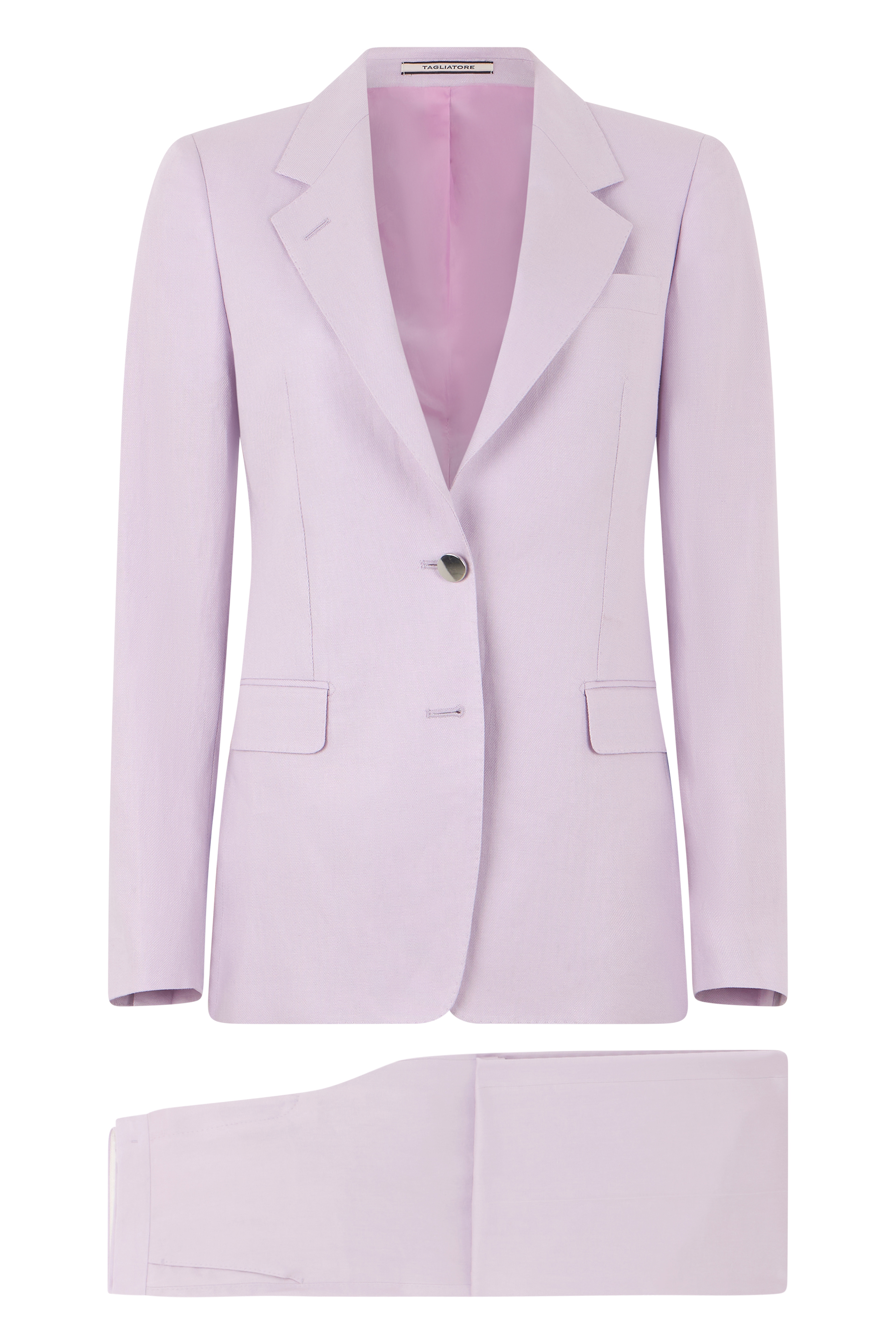 0205 Tagliatore Single-button Blazer In Purple