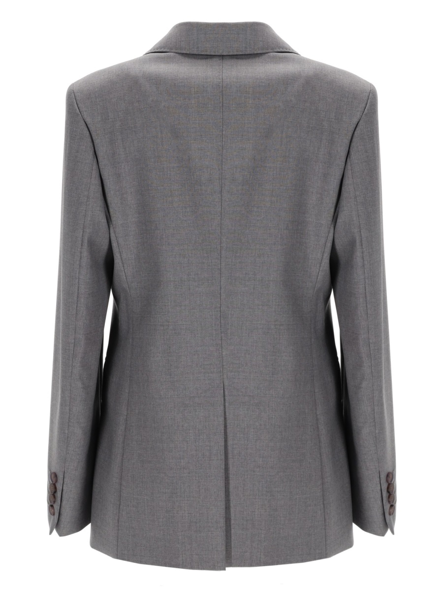 Max Mara Singlebreasted Blazer In Gray