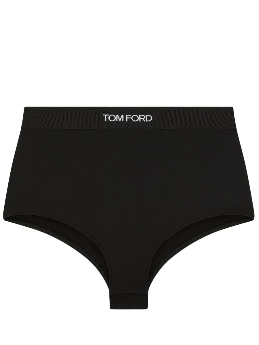 Tom Ford Slip Con Logo In Black
