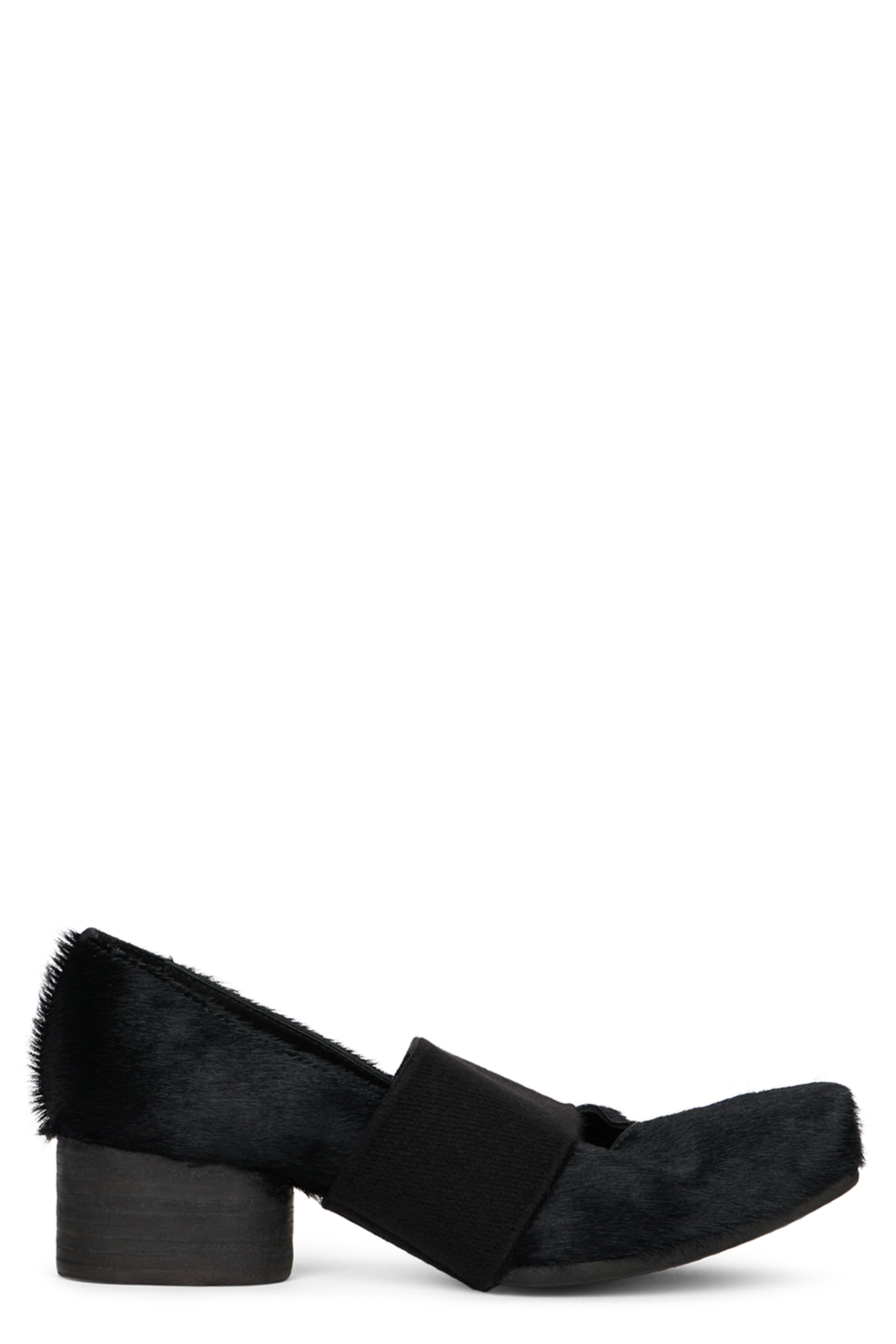 Uma Wang Slippers With Fur In Black