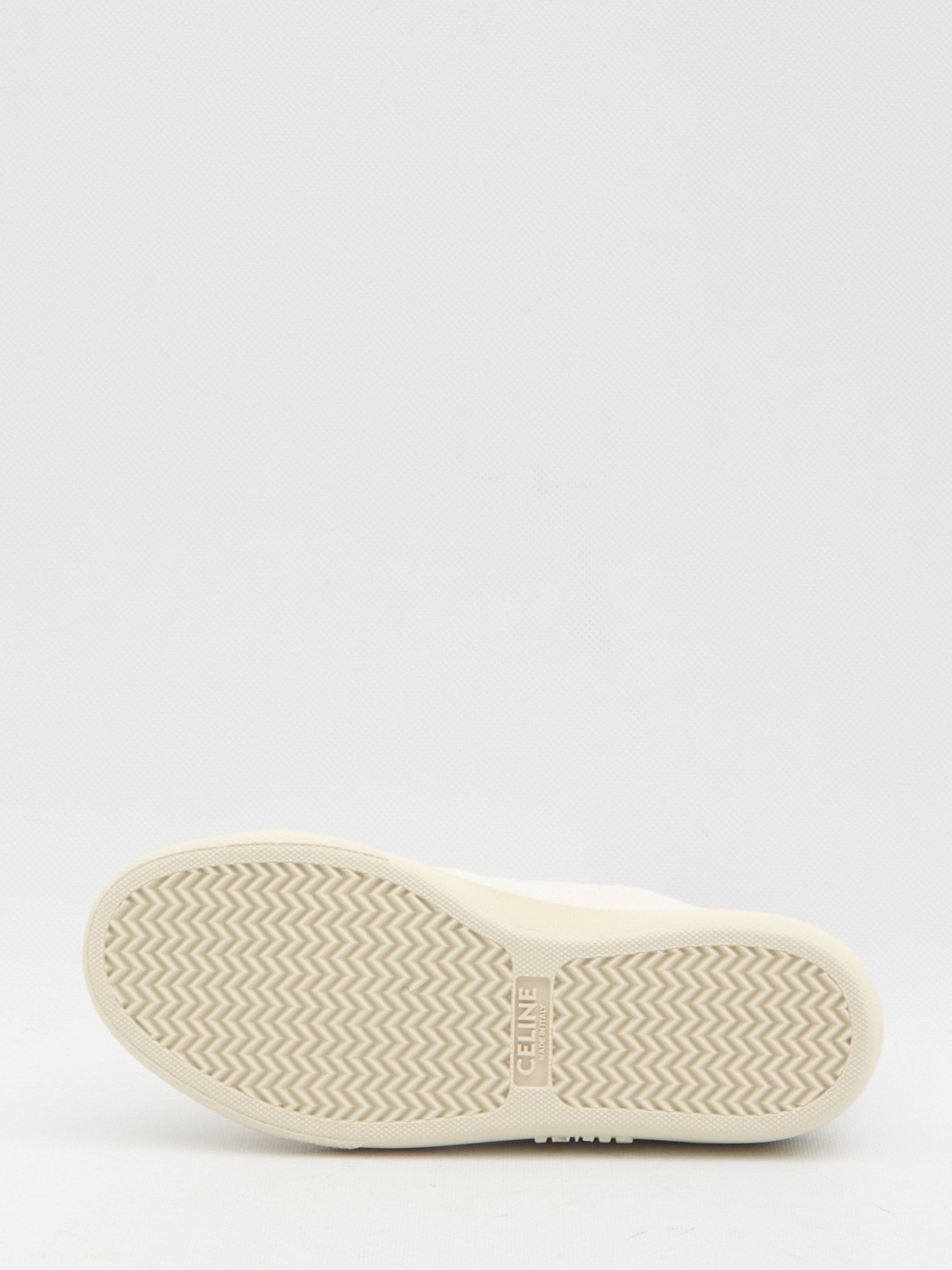 Celine Triomphe Low Top Sneaker In White