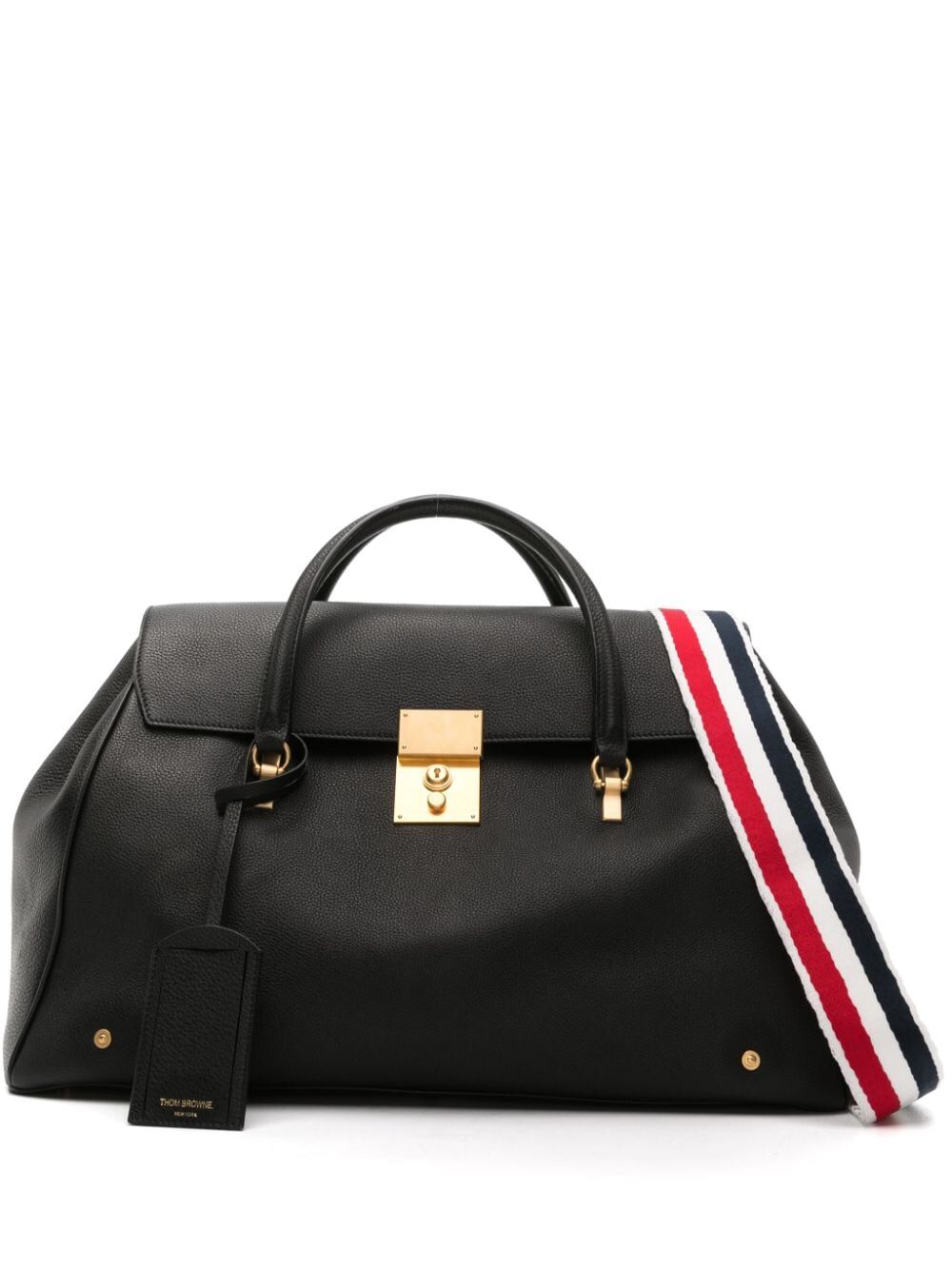 Soft Mr. Thom Luggage Bag Withrwb Shoulder Strap In Soft Pebble Grain Leather