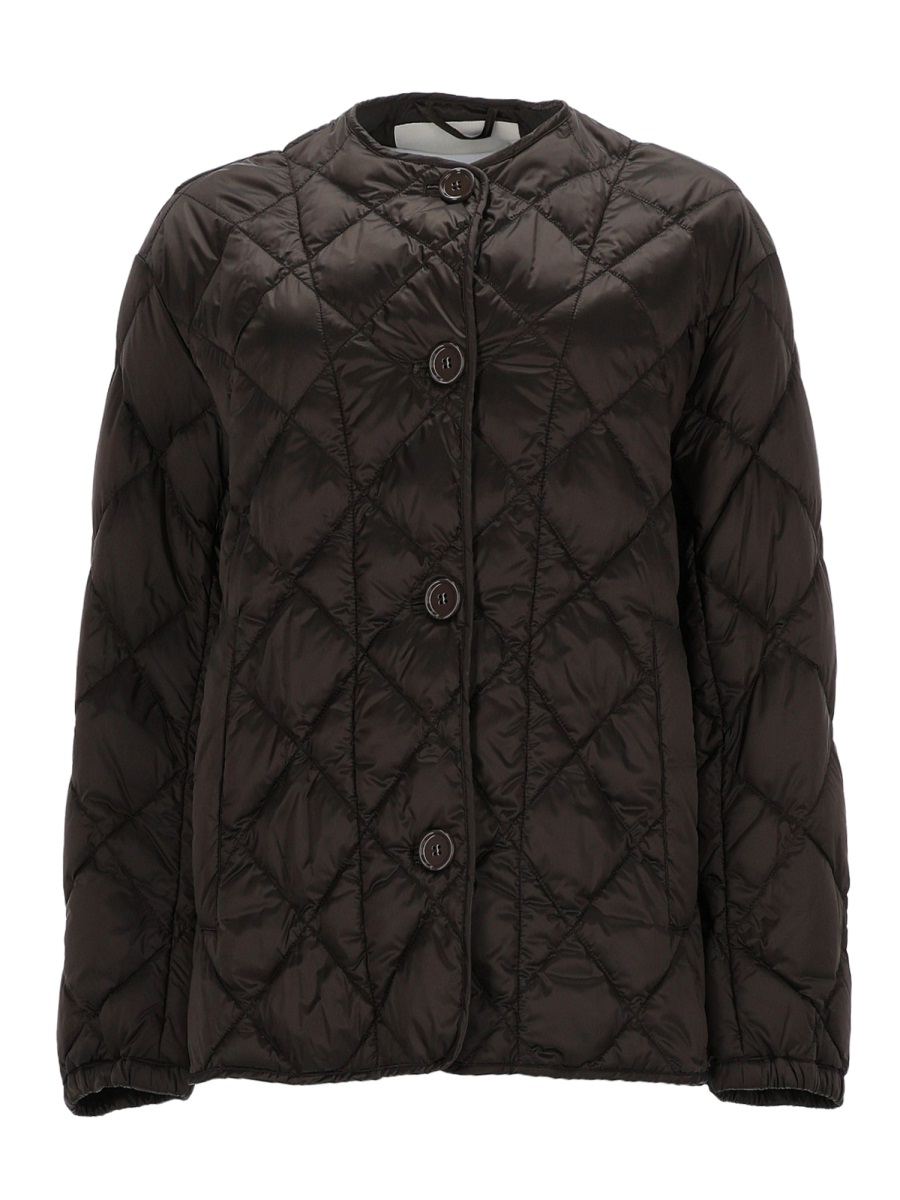 S Max Mara Hooded Parka Coat In Brown