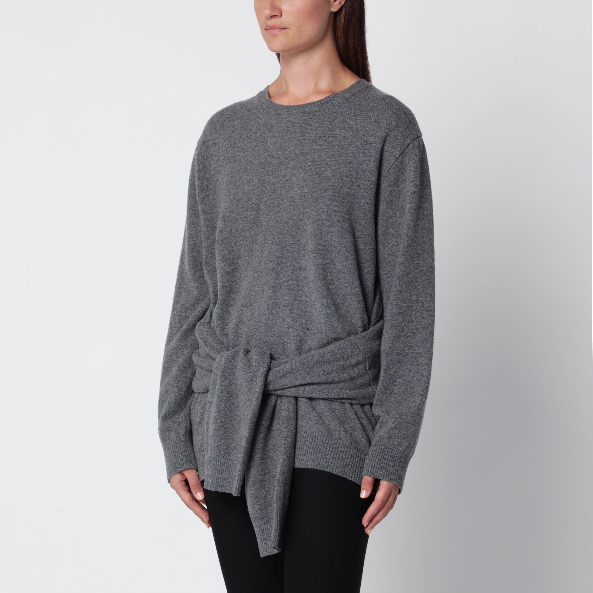 Source Unknown Tio Grey Jumper In Wool Blend